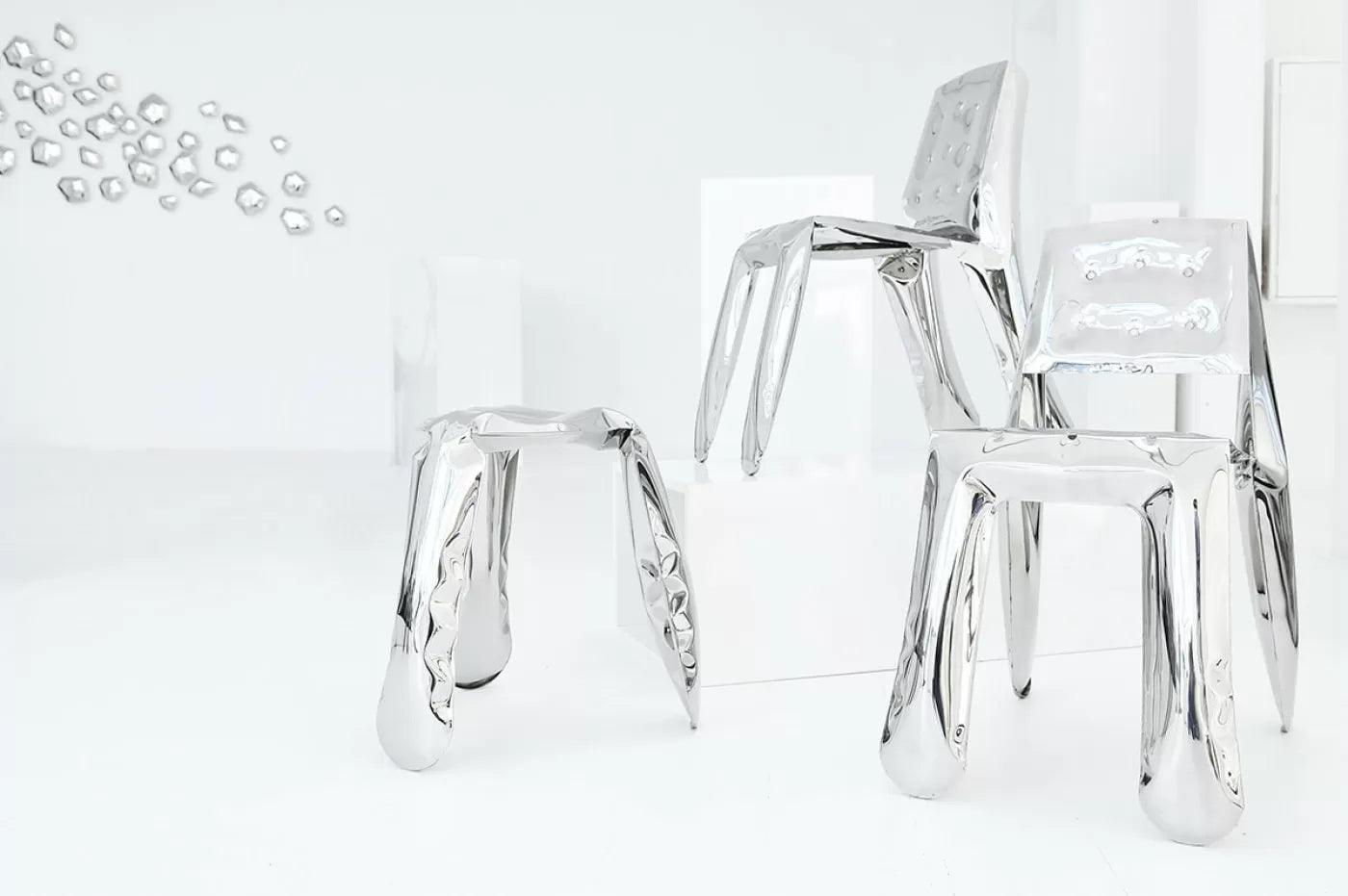 Krzesło stalowe CHIPPENSTEEL 0.5 beżowy mat Zieta Studio Eye on Design