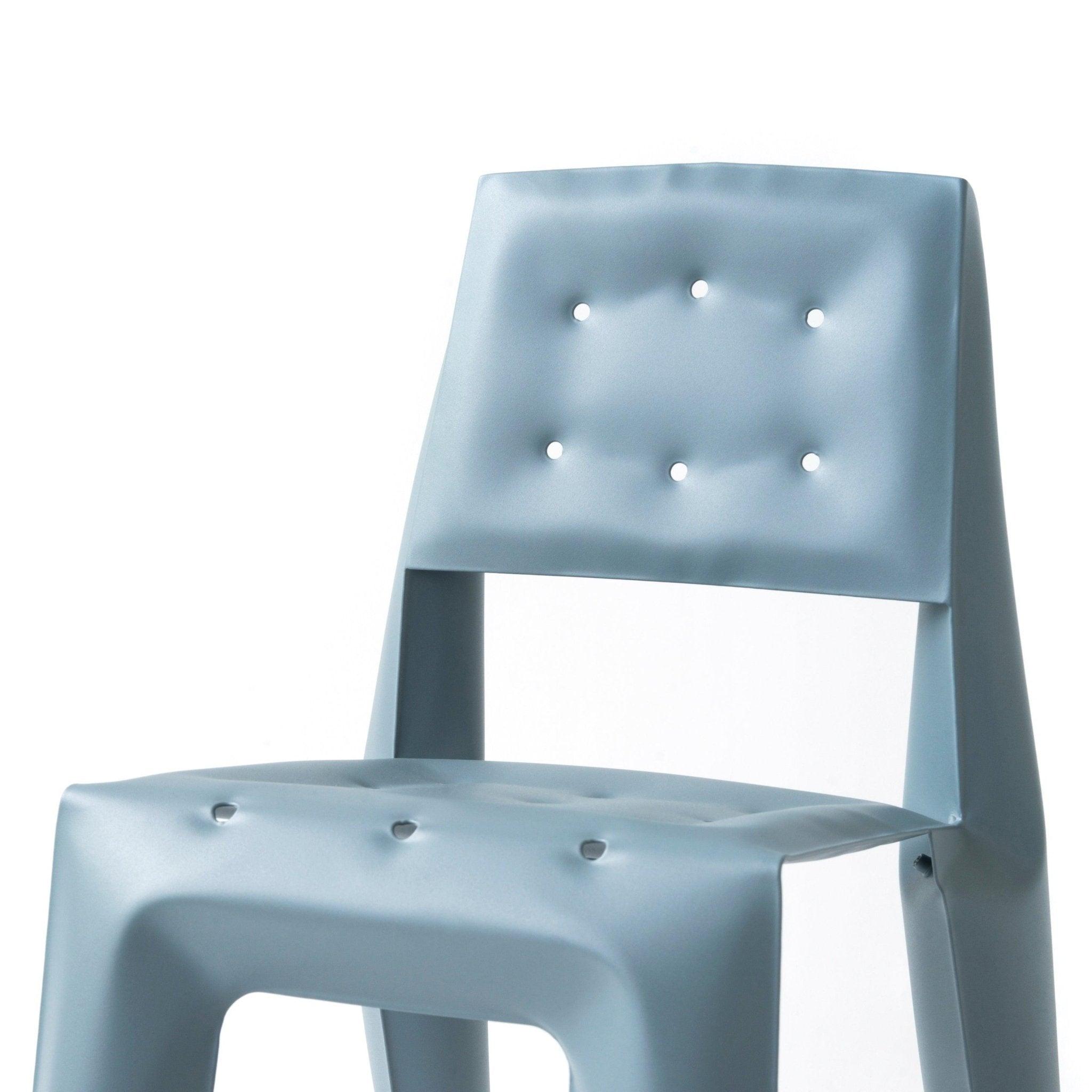 Krzesło stalowe CHIPPENSTEEL 0.5 niebiesko szary mat Zieta Studio Eye on Design