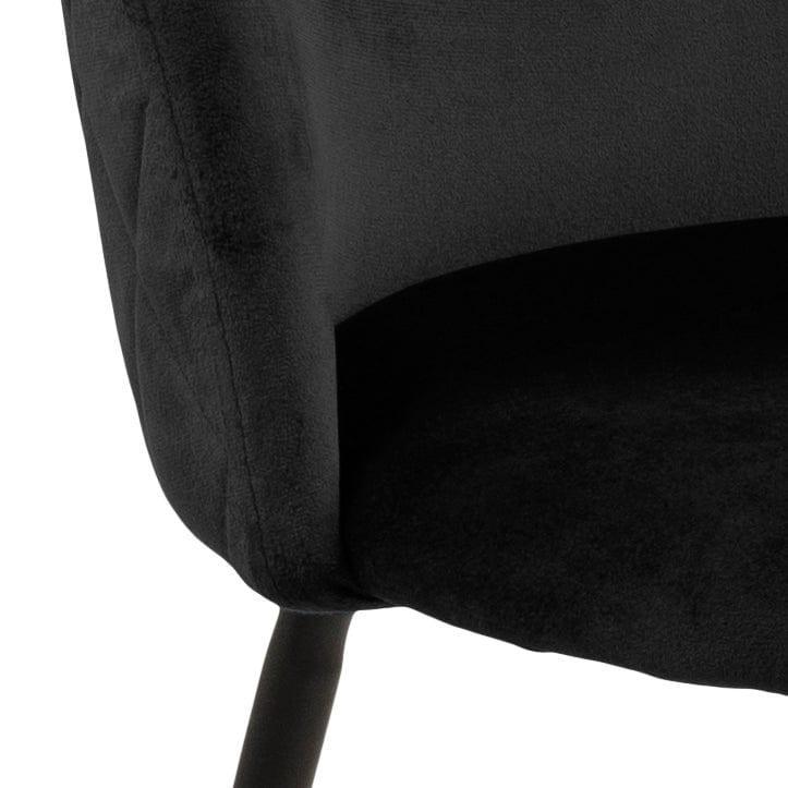 Krzesło VALENTIN czarny z czarną podstawą Actona Eye on Design