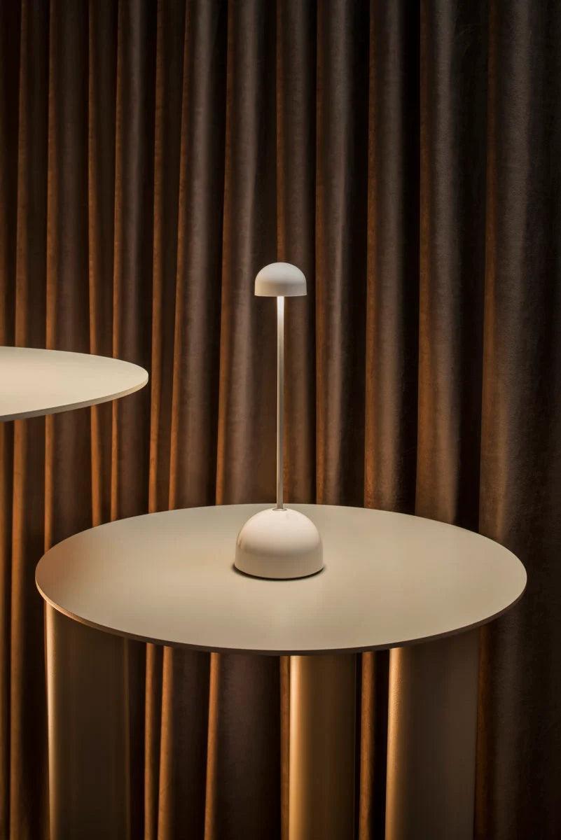 Lampa akumulatorowa SIPS biały ze srebrnym Marset Eye on Design