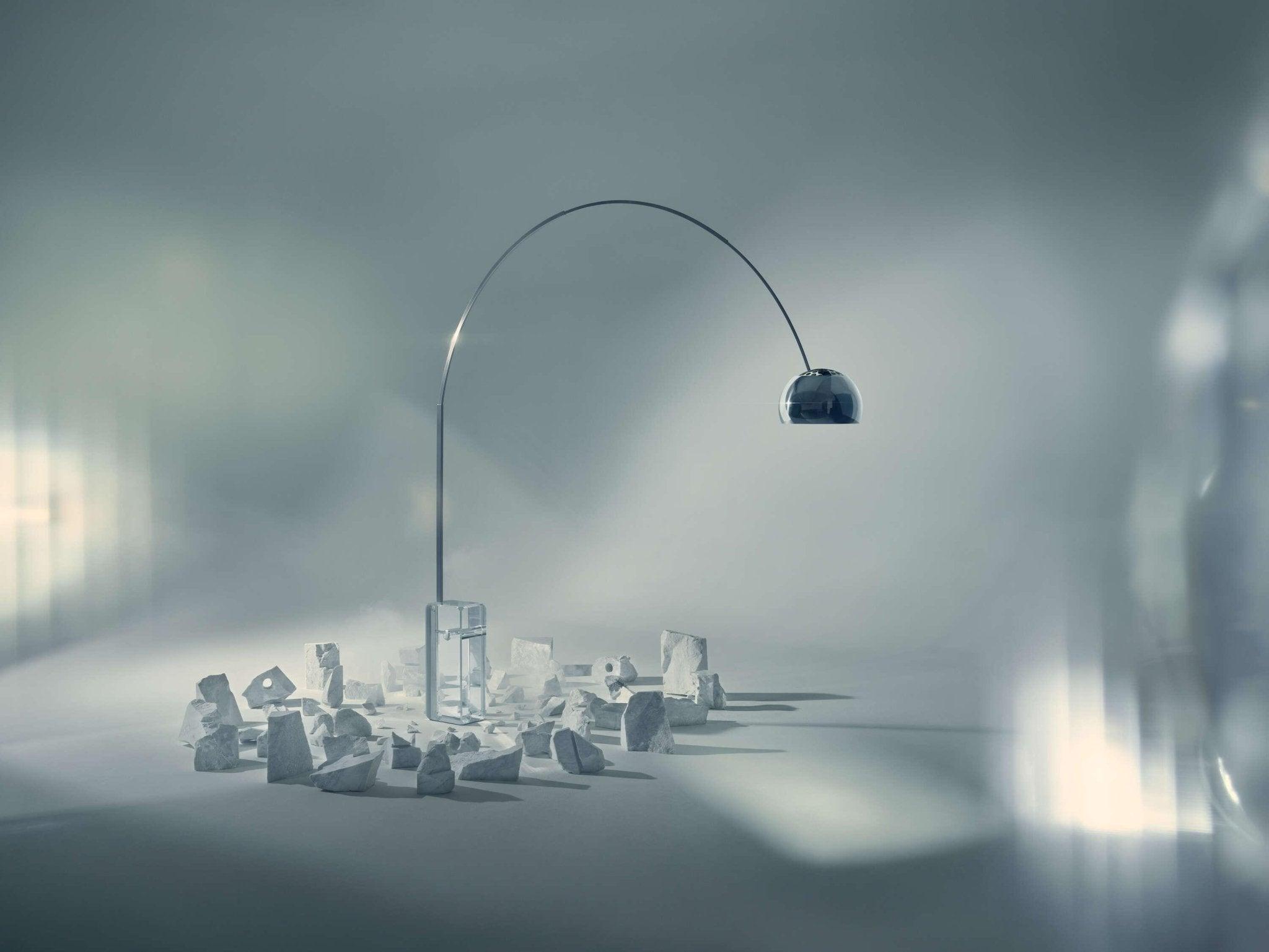 Lampa podłogowa ARCO K szkło Flos Eye on Design