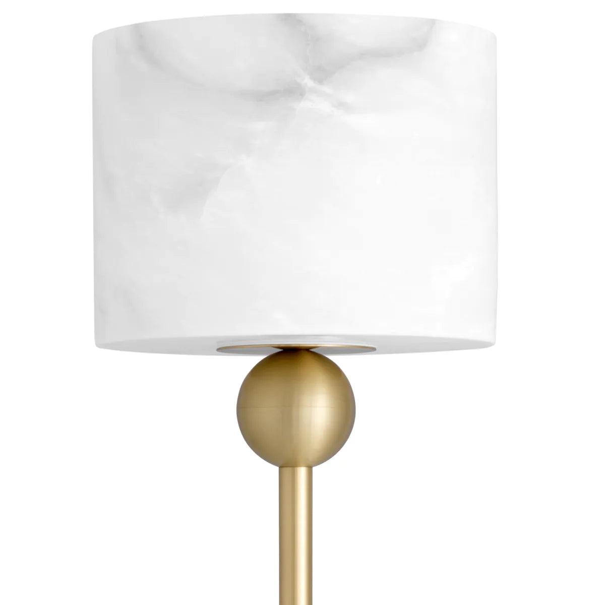 Lampa podłogowa ETRUSCAN biały z mosiężną podstawą Eichholtz Eye on Design