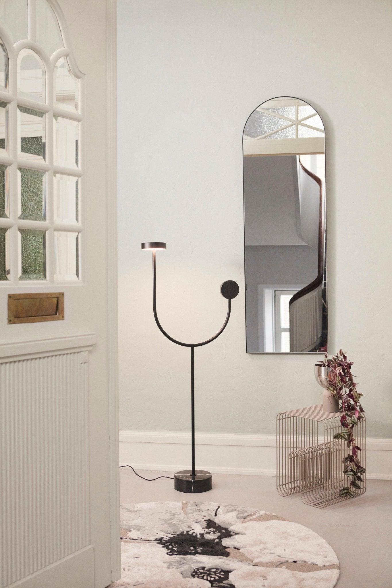 Lampa podłogowa GRASIL czarny marmur AYTM Eye on Design