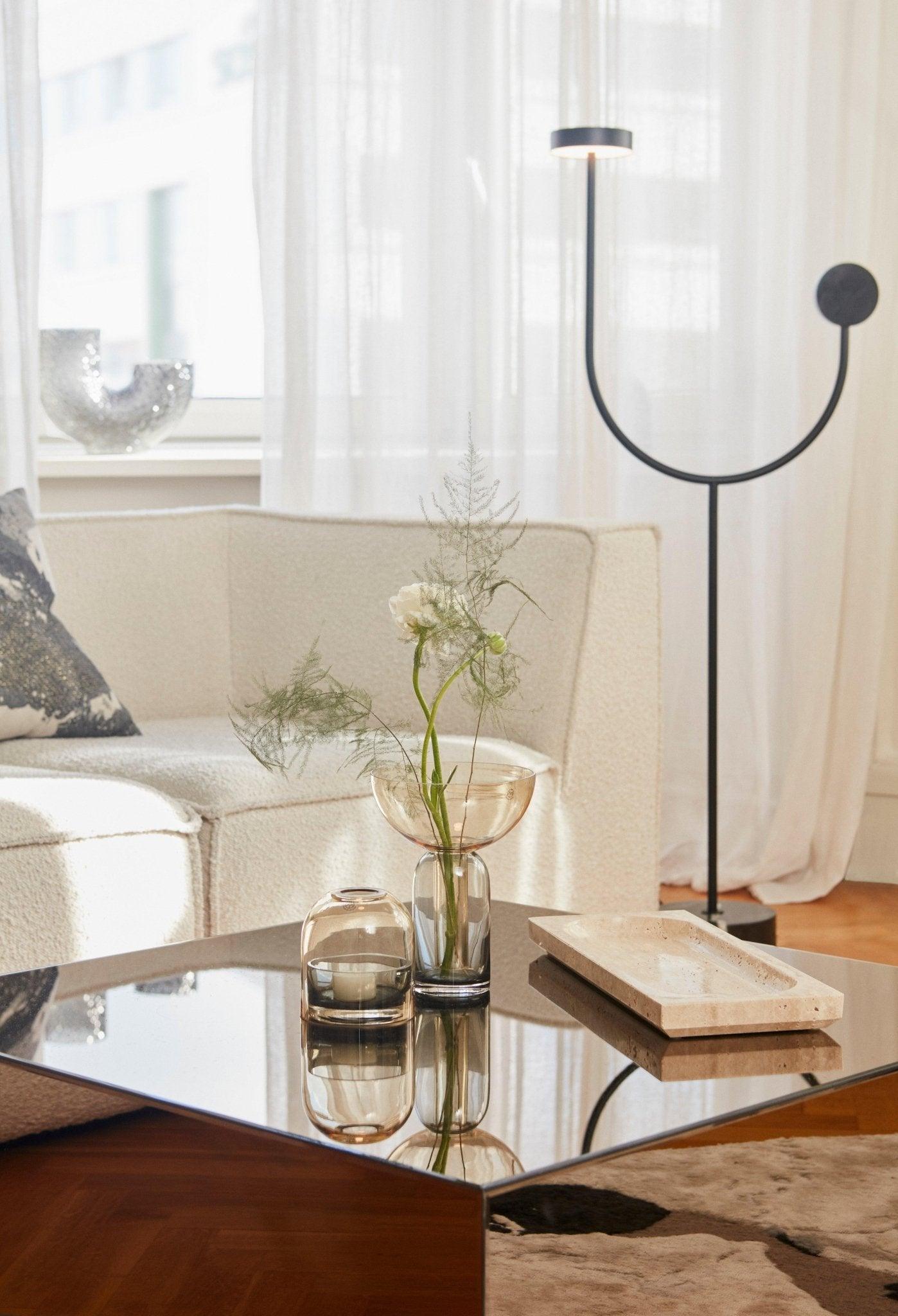 Lampa podłogowa GRASIL czarny marmur AYTM Eye on Design