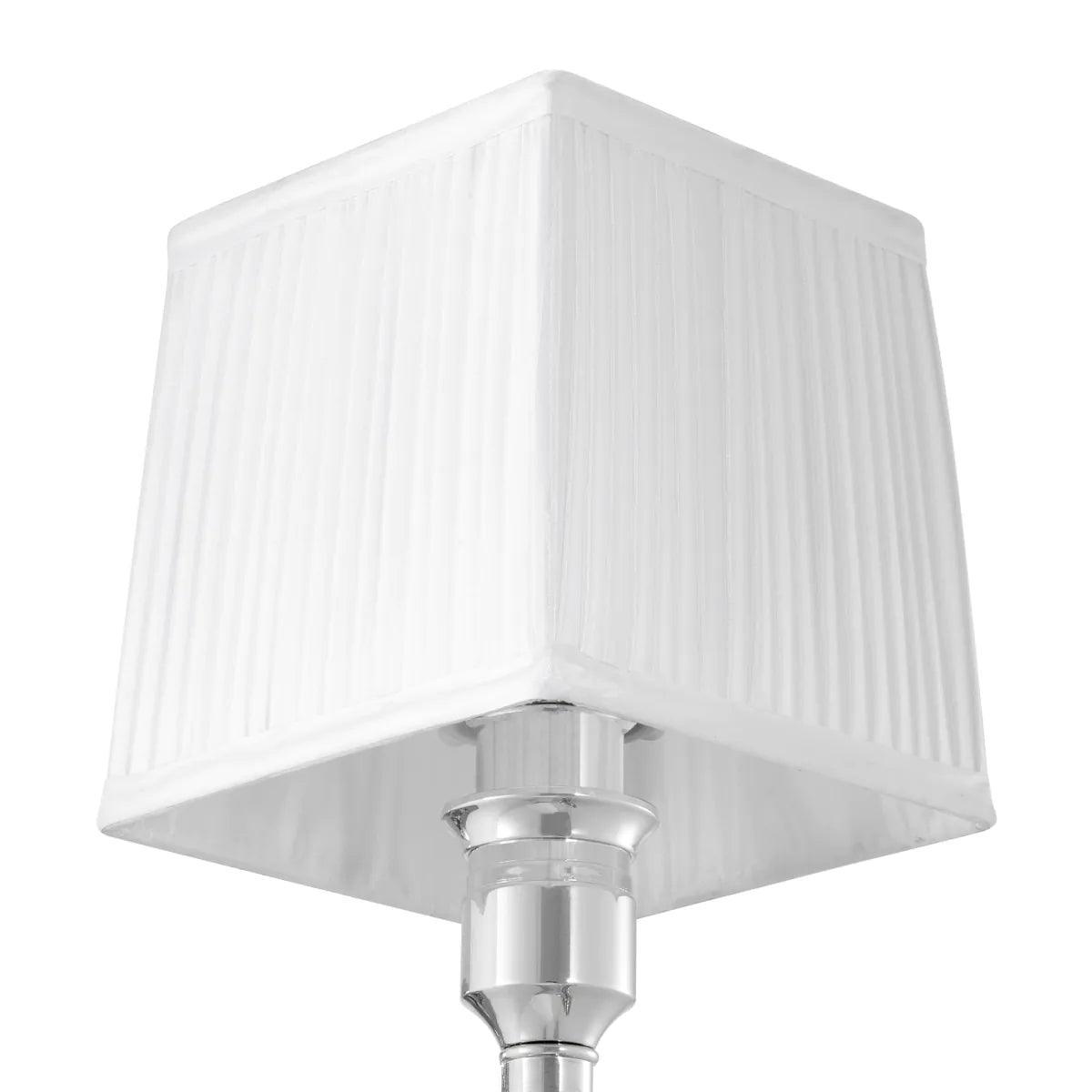 Lampa ścienna ELLINGTON srebrny z białym kloszem Eichholtz Eye on Design