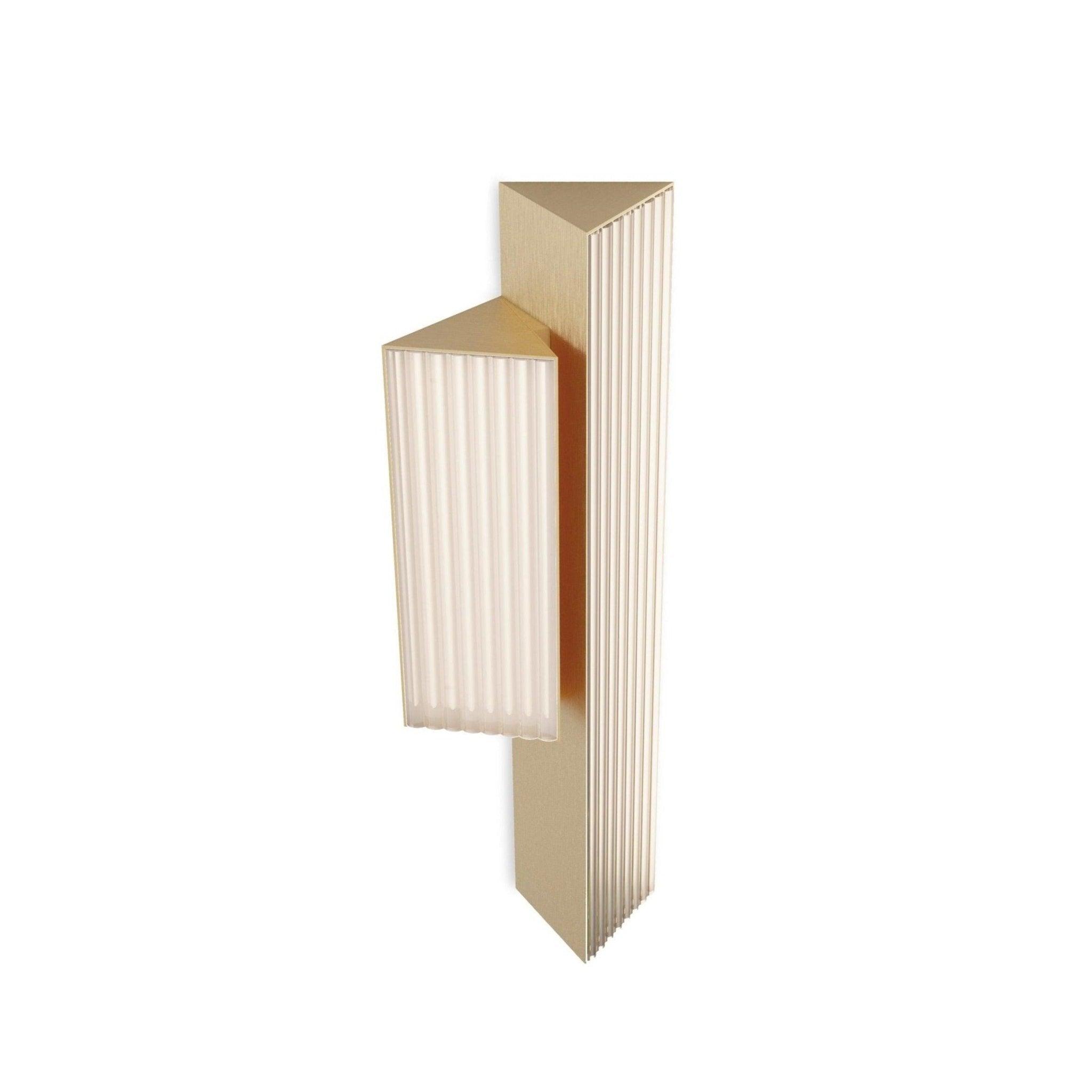 Lampa ścienna STICK DOUBLE satynowy złoty Contardi lewostronna bez opcji ściemniania Eye on Design