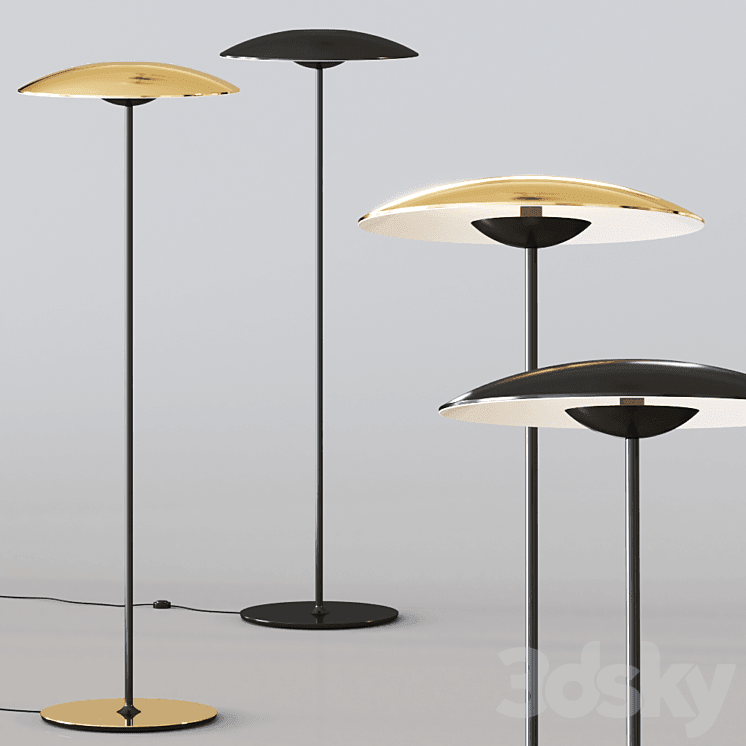 Lampa stojąca GINGER ciemnobrązowy Marset Eye on Design