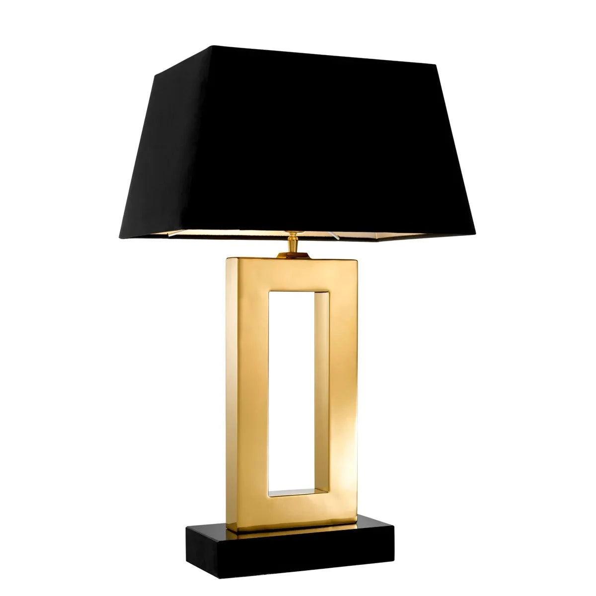 Lampa stołowa ARLINGTON czarny ze złotym wykończeniem Eichholtz Eye on Design