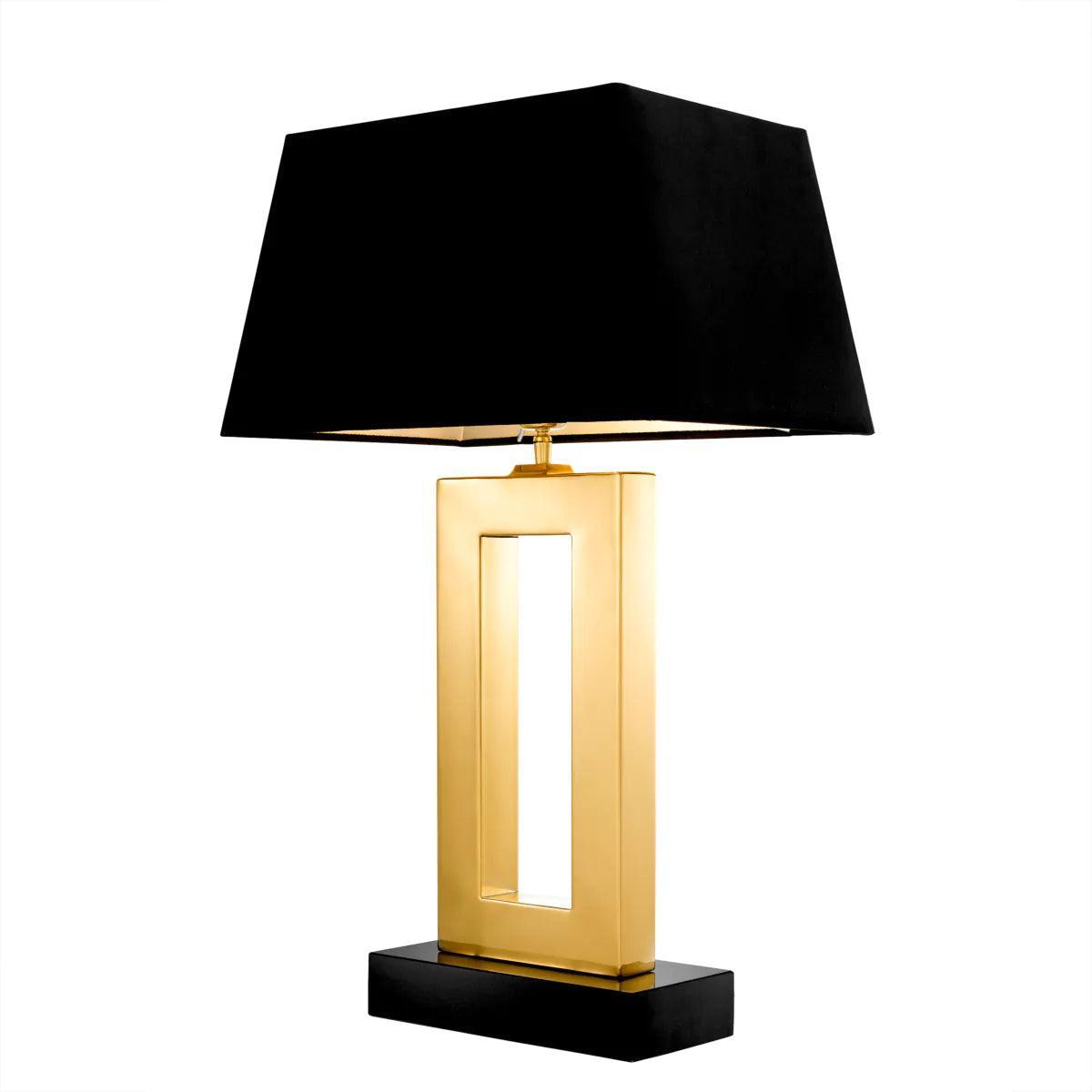Lampa stołowa ARLINGTON czarny ze złotym wykończeniem Eichholtz Eye on Design