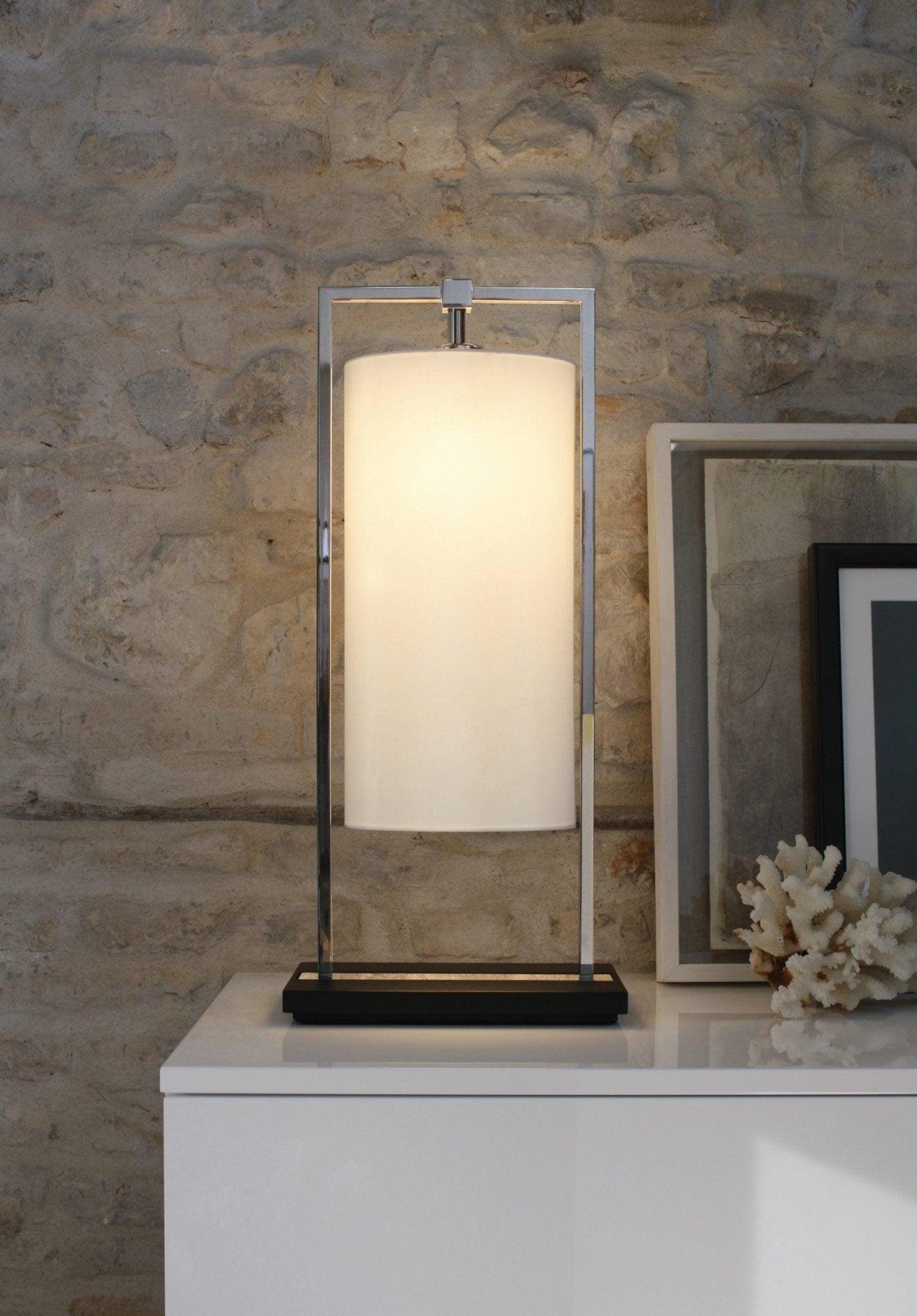 Lampa stołowa ATHENA polerowany nikiel Contardi Eye on Design
