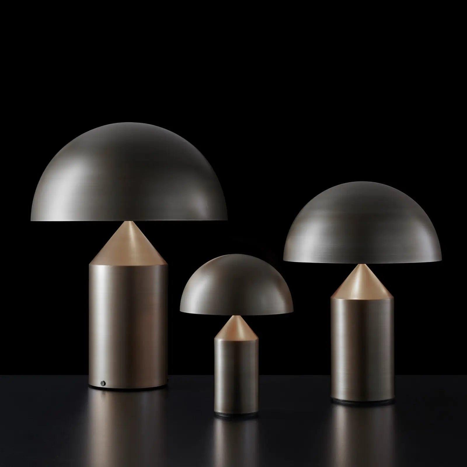 Lampa stołowa ATOLLO brązowy Oluce Eye on Design