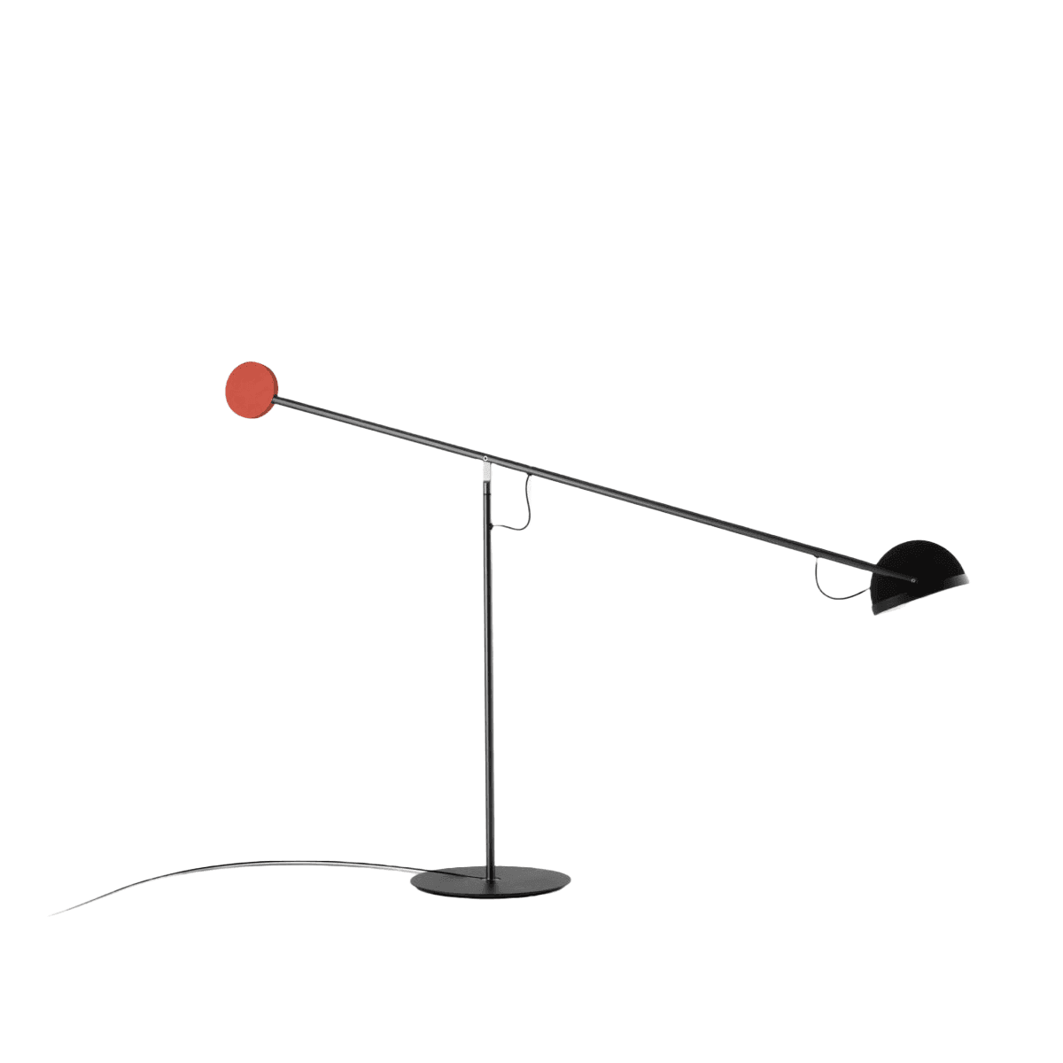 Lampa stołowa COPERNICA grafitowy z czerwonym wykończeniem Marset Eye on Design
