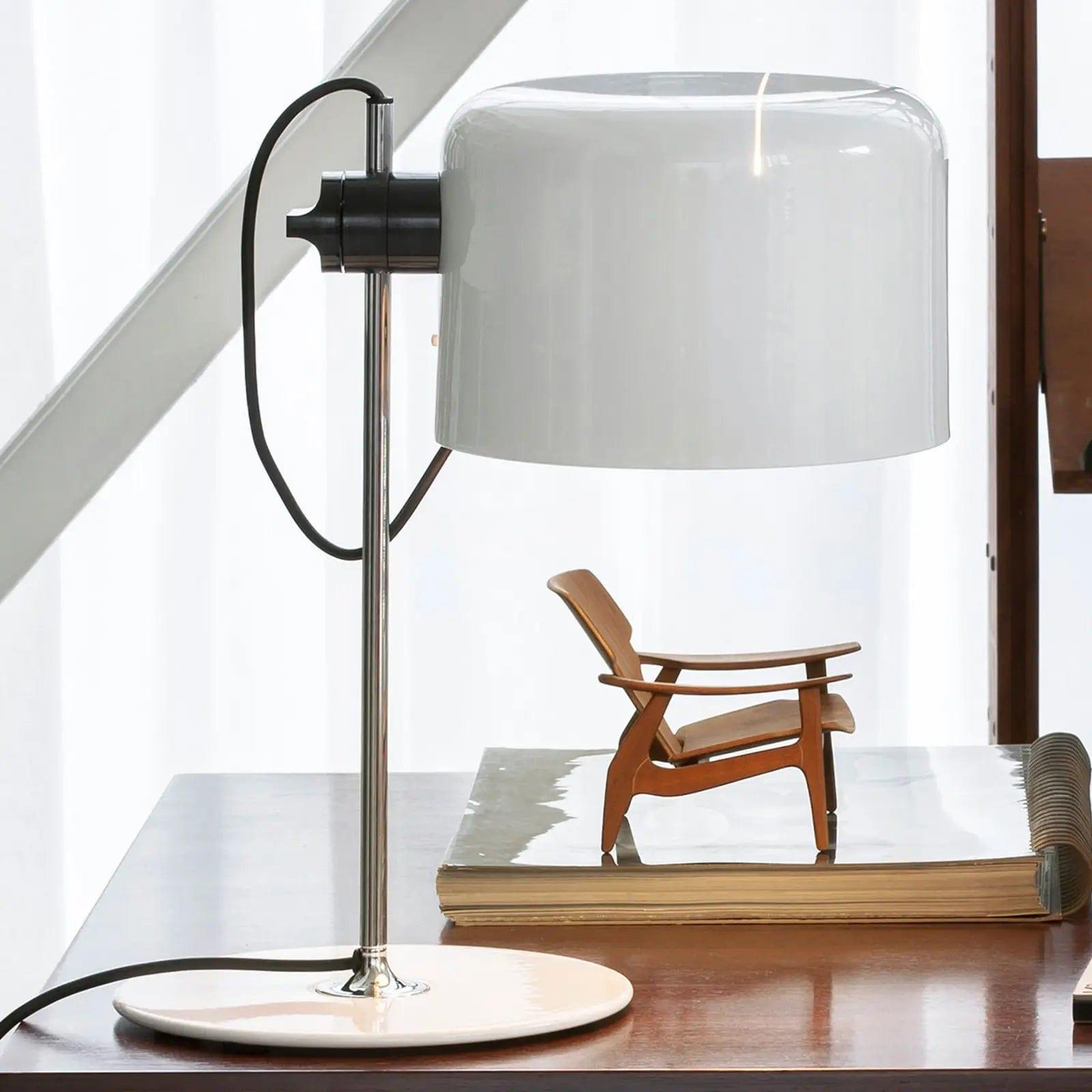 Lampa stołowa COUPÉ biały Oluce Eye on Design