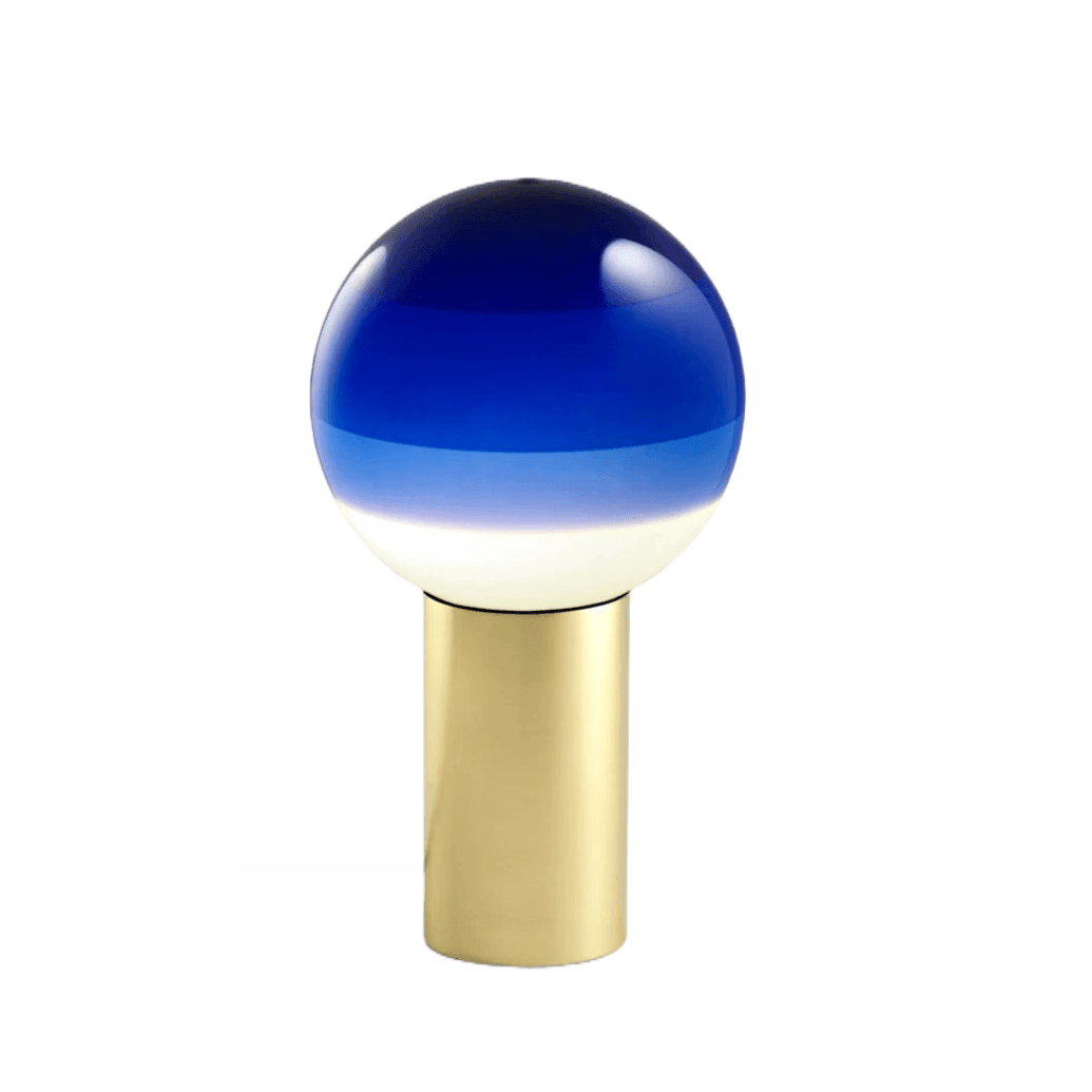 Lampa stołowa DIPPING niebieski Marset 12.5 cm mosiężny Eye on Design