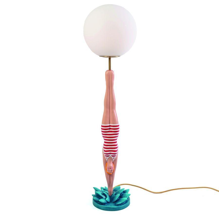 Lampa stołowa DIVER czerwony Seletti Eye on Design
