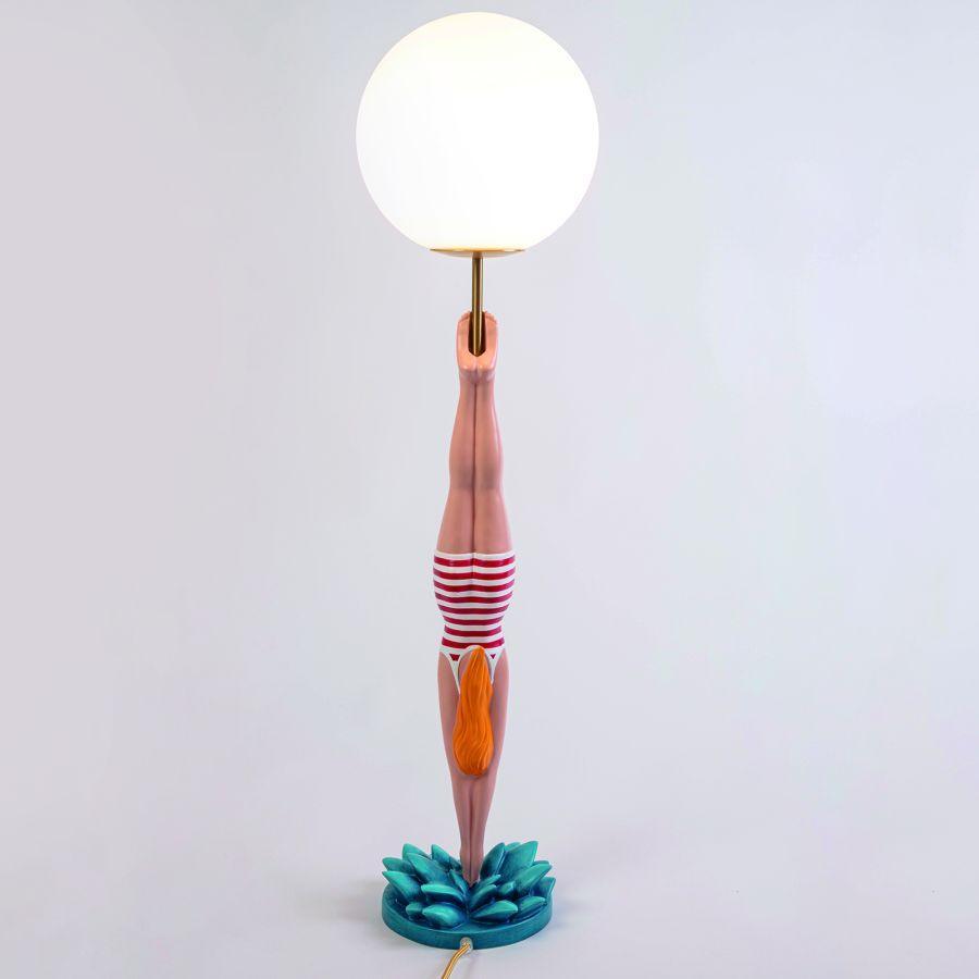 Lampa stołowa DIVER czerwony Seletti Eye on Design