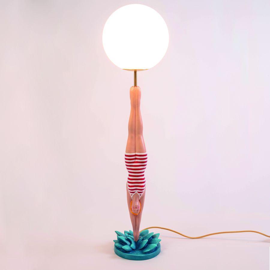 Lampa stołowa DIVER czerwony Seletti Eye on Design