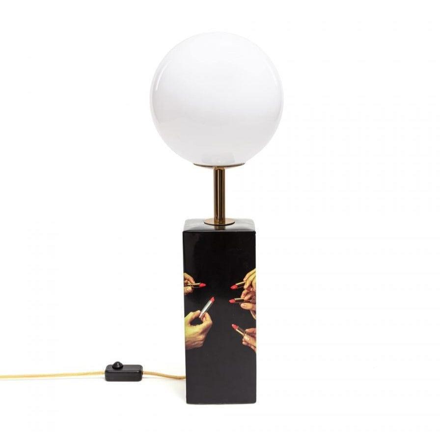 Lampa stołowa LIPSTICKS czarny Seletti Eye on Design