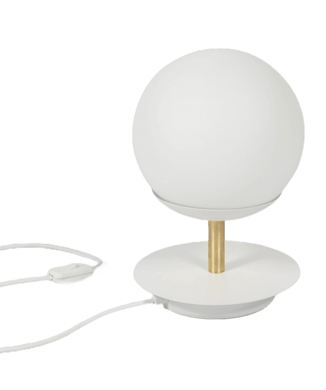 Lampa stołowa PLAAT biało-złoty Ummo Eye on Design