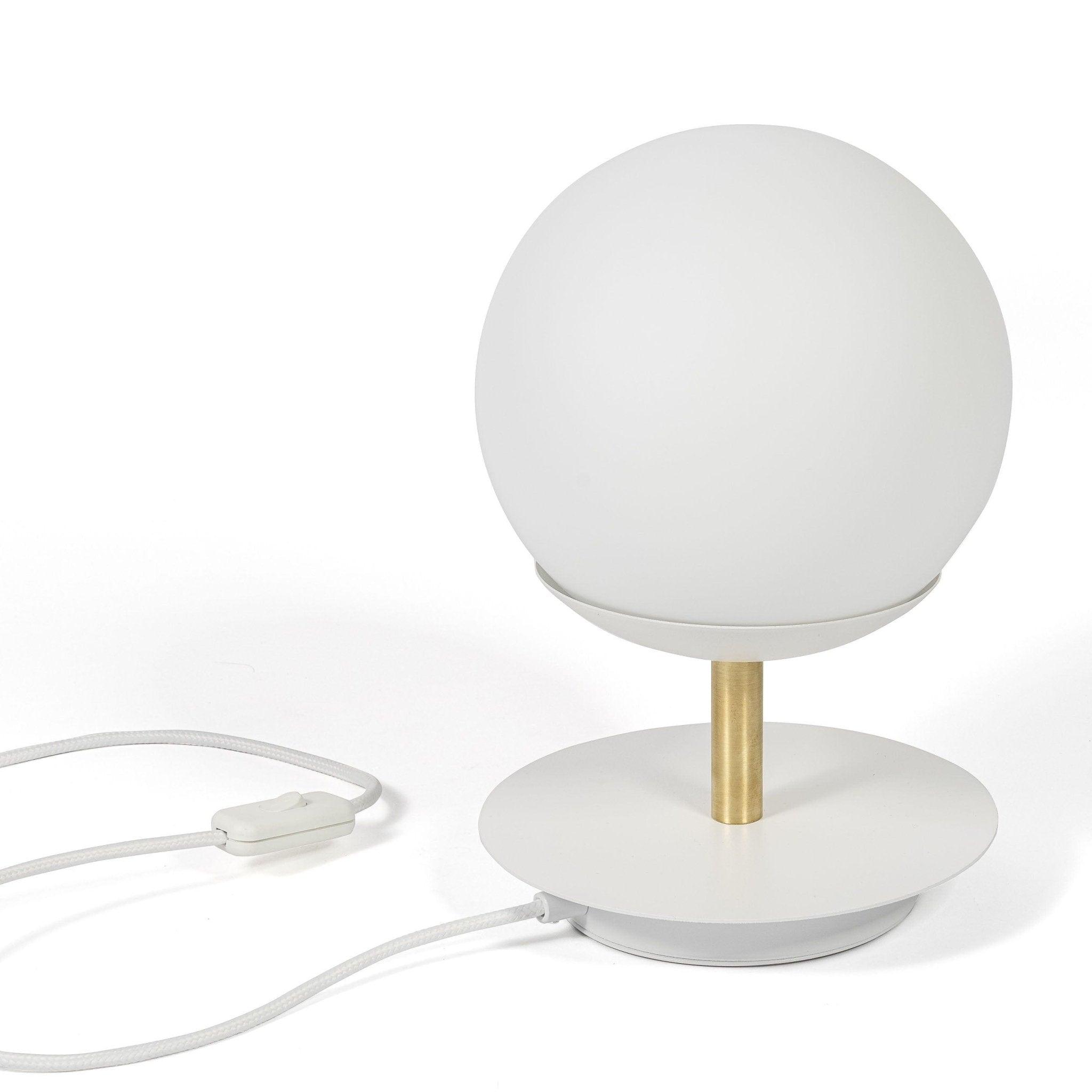 Lampa stołowa PLAAT biało-złoty Ummo Eye on Design