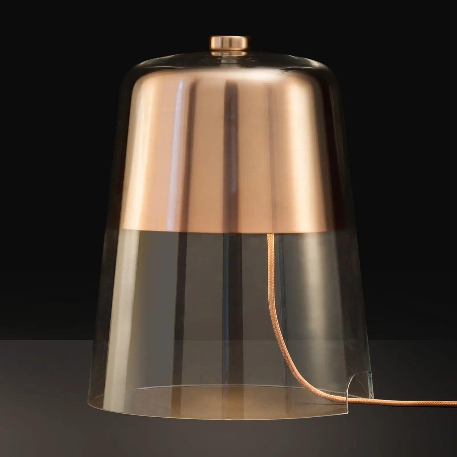 Lampa stołowa SEMPLICE miedziany Oluce Eye on Design