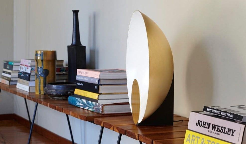 Lampa stołowa SIRO złoty Oluce Eye on Design