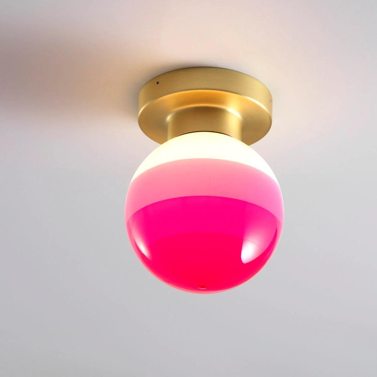 Lampa sufitowa DIPPING różowy Marset Eye on Design