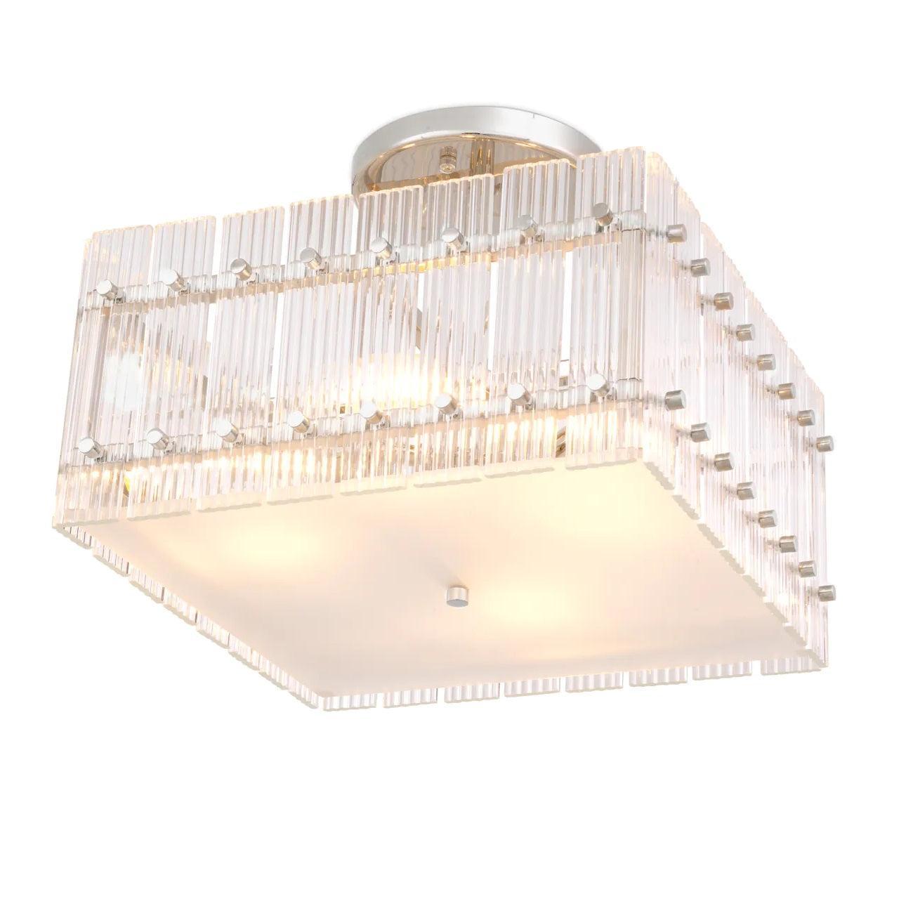 Lampa sufitowa RUBY SQUARE niklowy Eichholtz Eye on Design