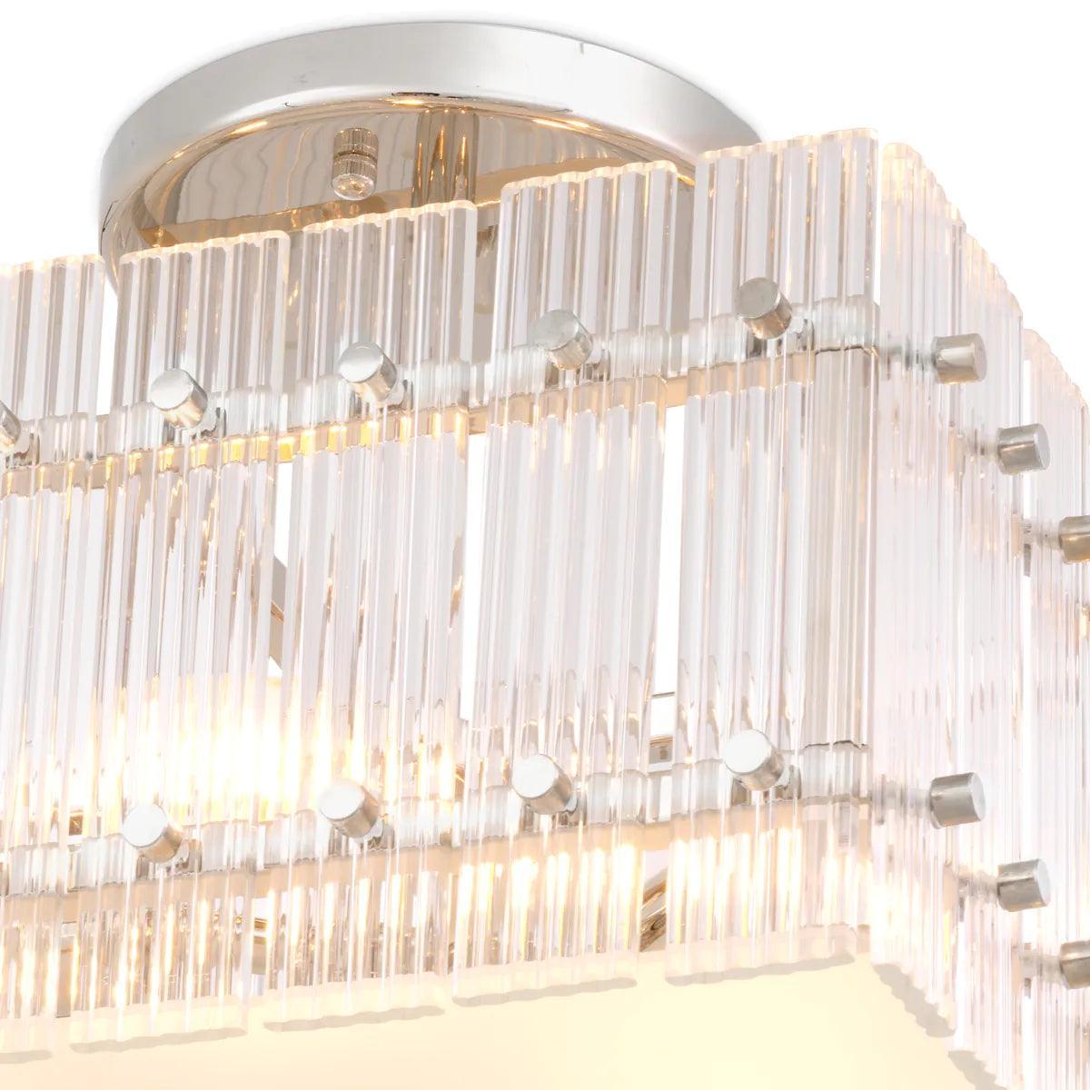 Lampa sufitowa RUBY SQUARE niklowy Eichholtz Eye on Design