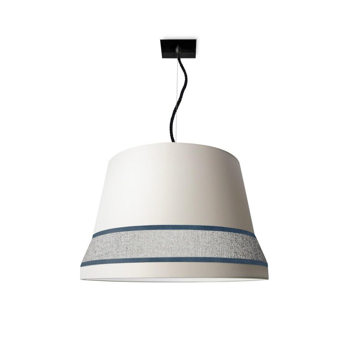 Lampa wisząca AUDREY biały z niebieskim wykończeniem Contardi Eye on Design