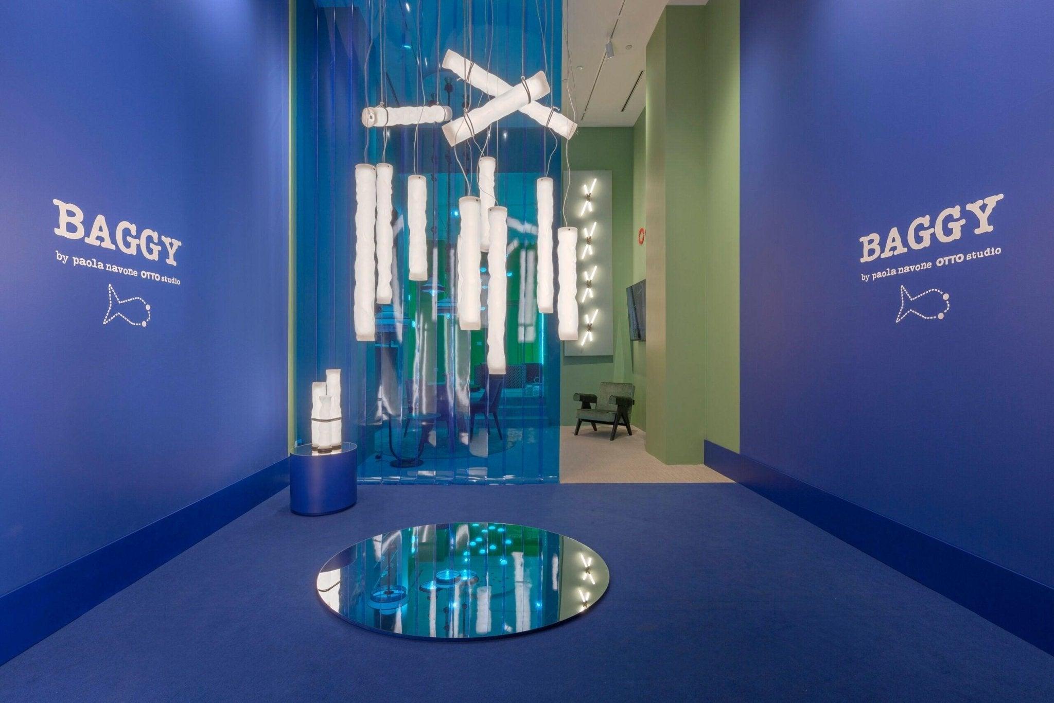 Lampa wisząca BAGGY VERTICAL biały Contardi Eye on Design