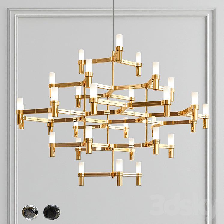 Lampa wisząca CROWN MAJOR złoty Nemo Eye on Design