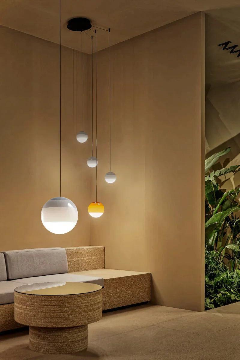Lampa wisząca DIPPING niebieski Marset Eye on Design