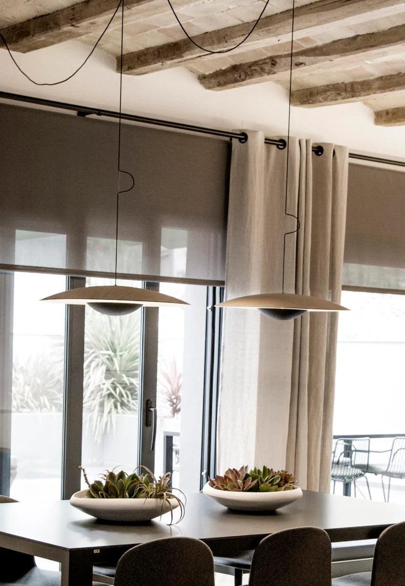 Lampa wisząca GINGER jasnobrązowy z białym wykończeniem Marset Eye on Design