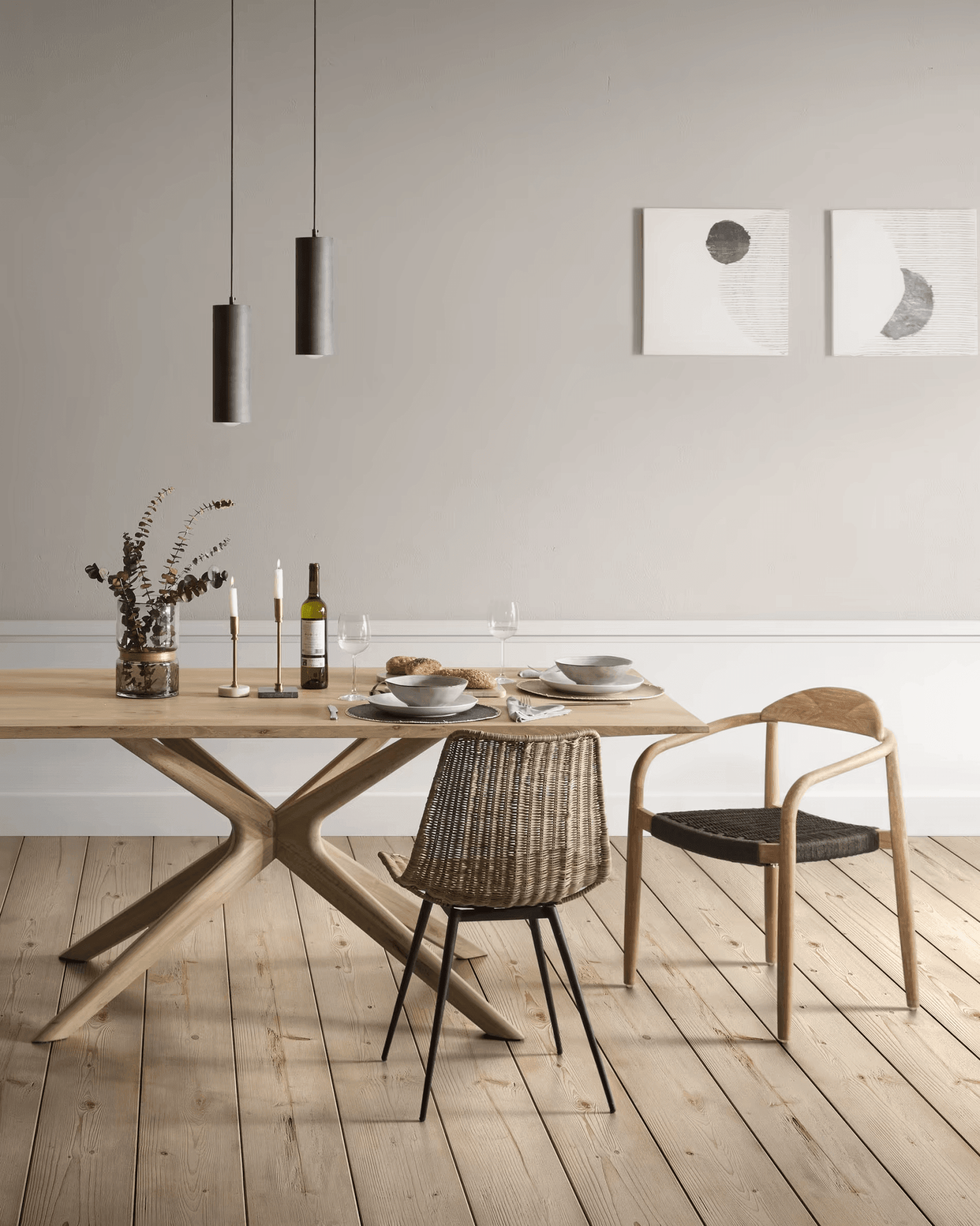 Lampa wisząca MAUDE szary La Forma Eye on Design