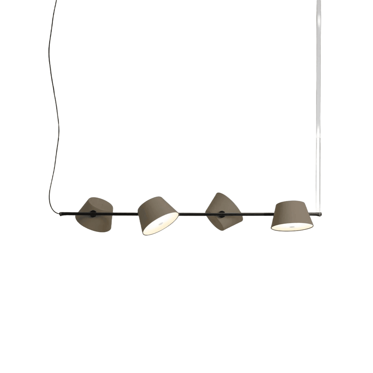 Lampa wisząca TAM TAM brązowo-szary Marset Eye on Design