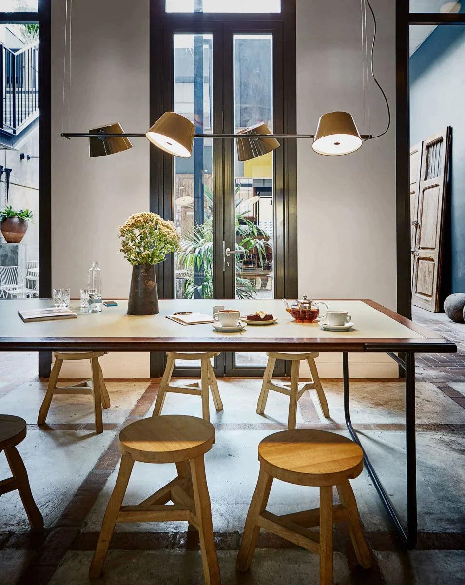 Lampa wisząca TAM TAM brązowo-szary Marset Eye on Design