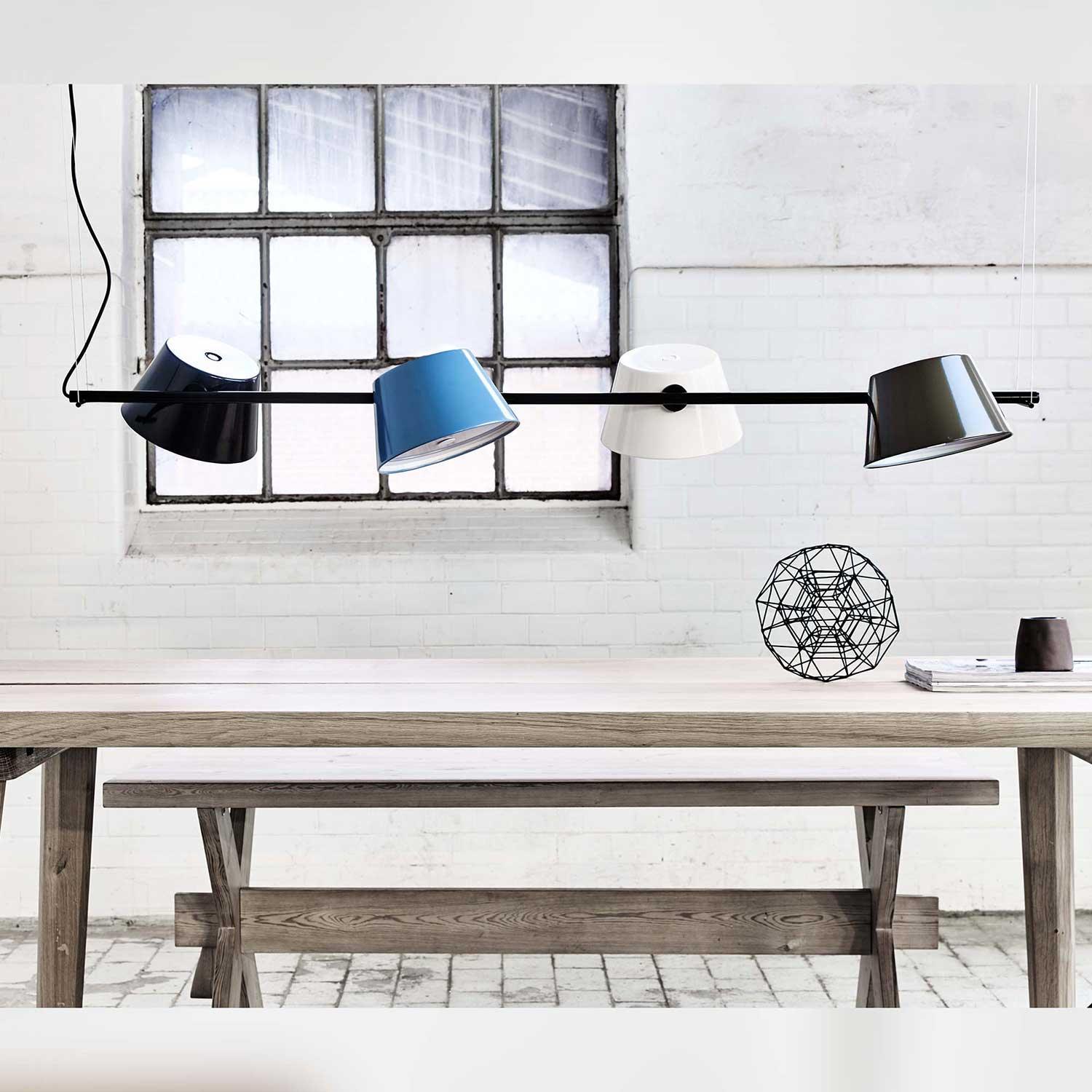 Lampa wisząca TAM TAM brązowo-szary Marset Eye on Design