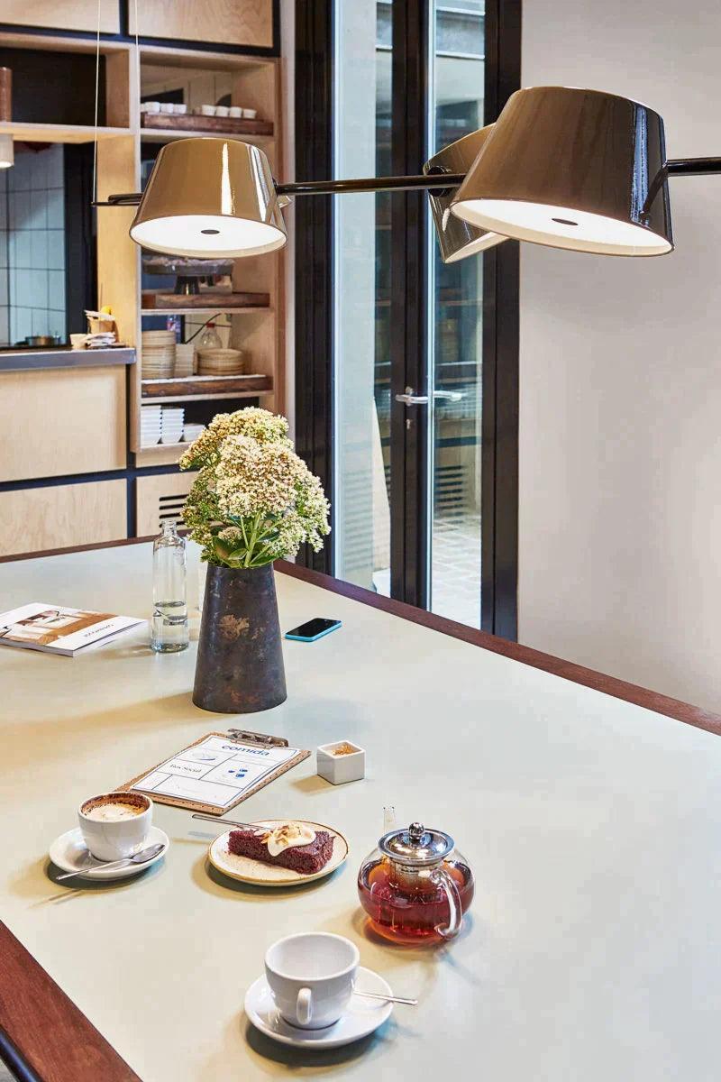 Lampa wisząca TAM TAM piaskowo-szara Marset Eye on Design