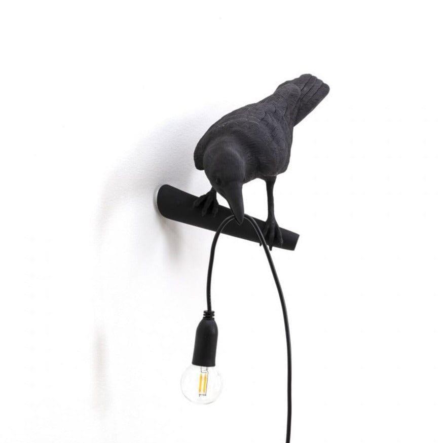 Lampa zewnętrzna BIRD LOOKING LEFT czarny Seletti Eye on Design