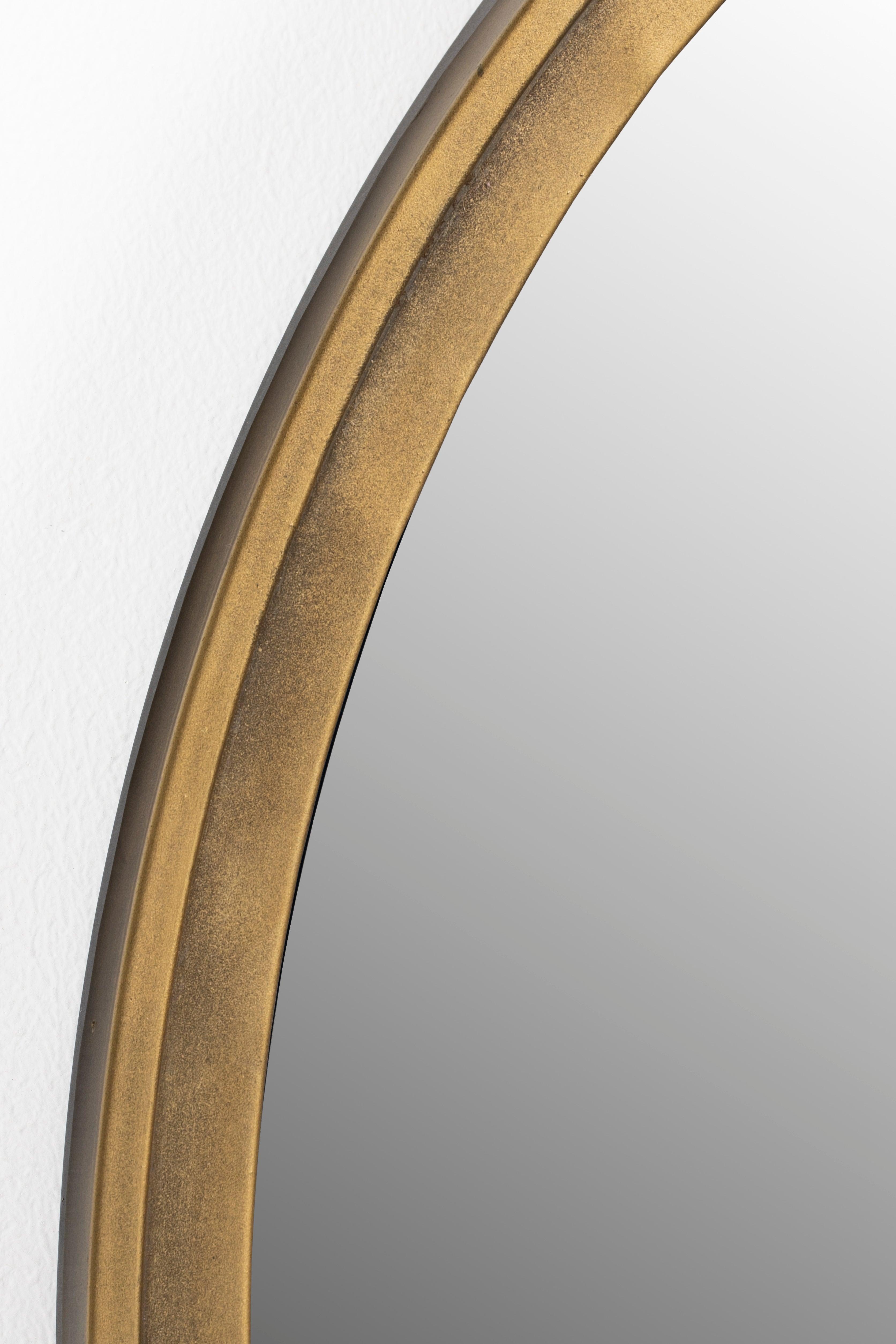 Mirror Matz Round Antique Brass White Label Living Eye on Design