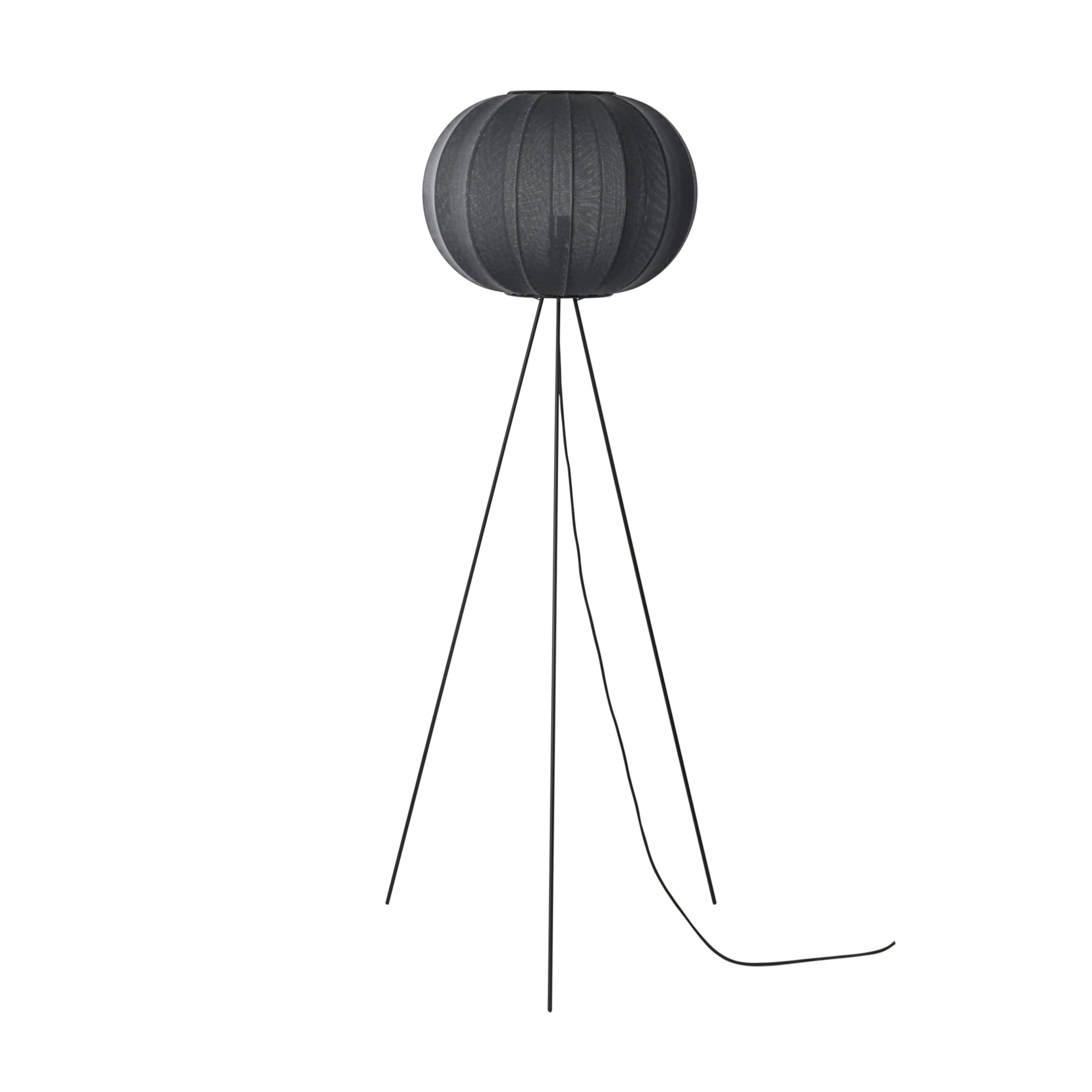 Lampa podłogowa trójnóg wysoka KNIT-WIT czarny