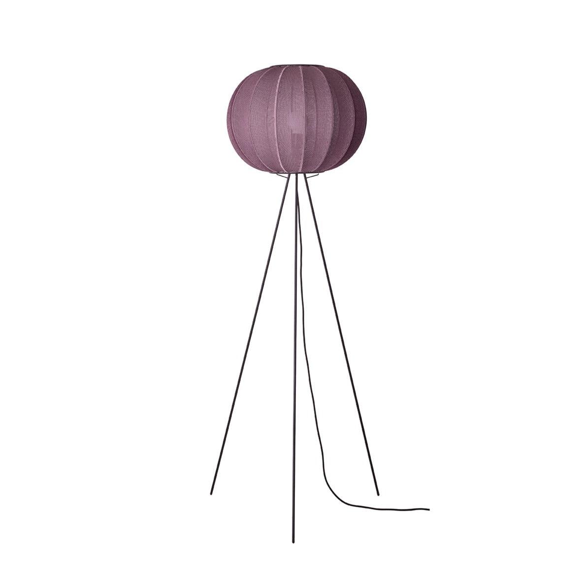 Lampa podłogowa trójnóg wysoka KNIT-WIT burgundowy