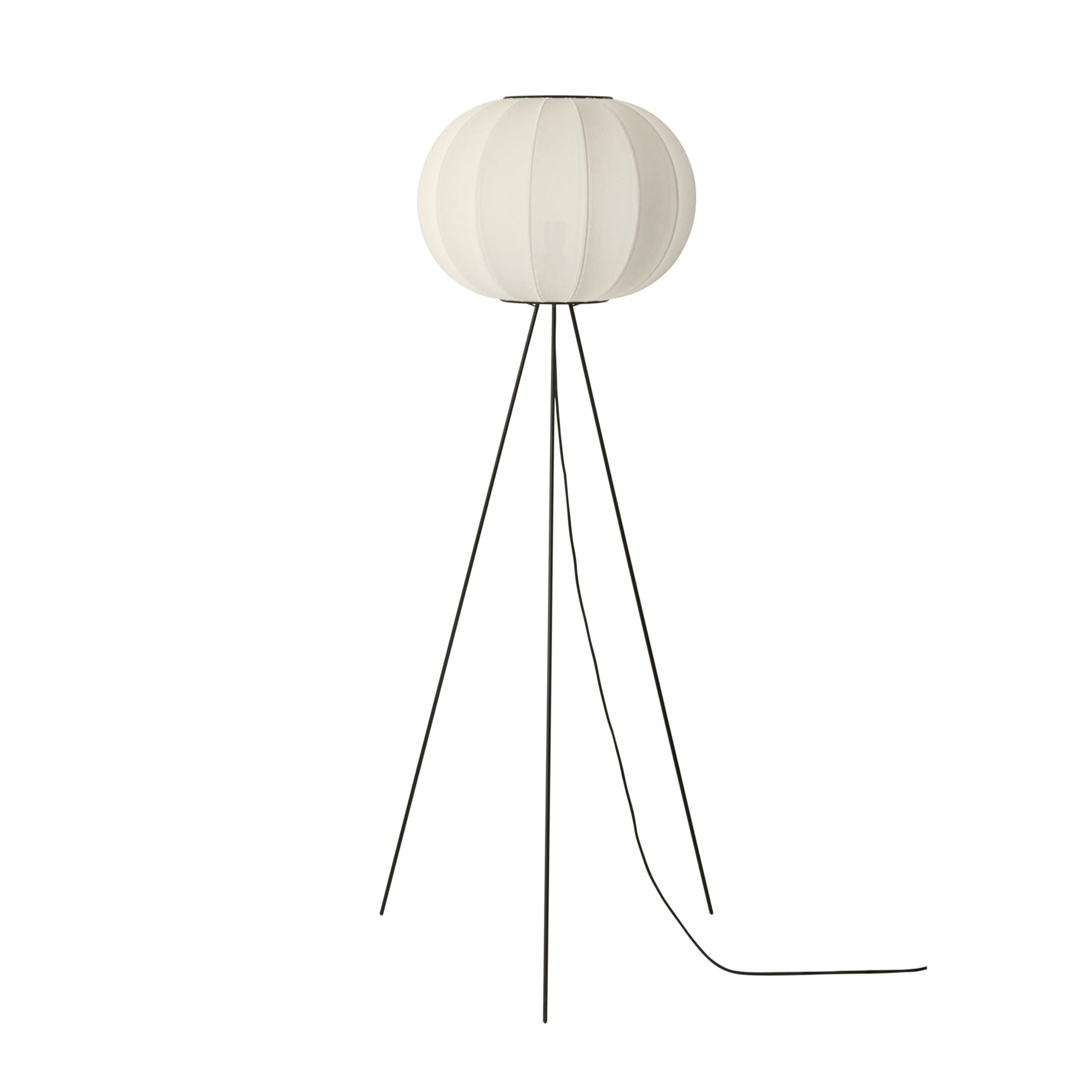 Stehlampe Dreibein hoch KNIT-WIT perlmuttfarben