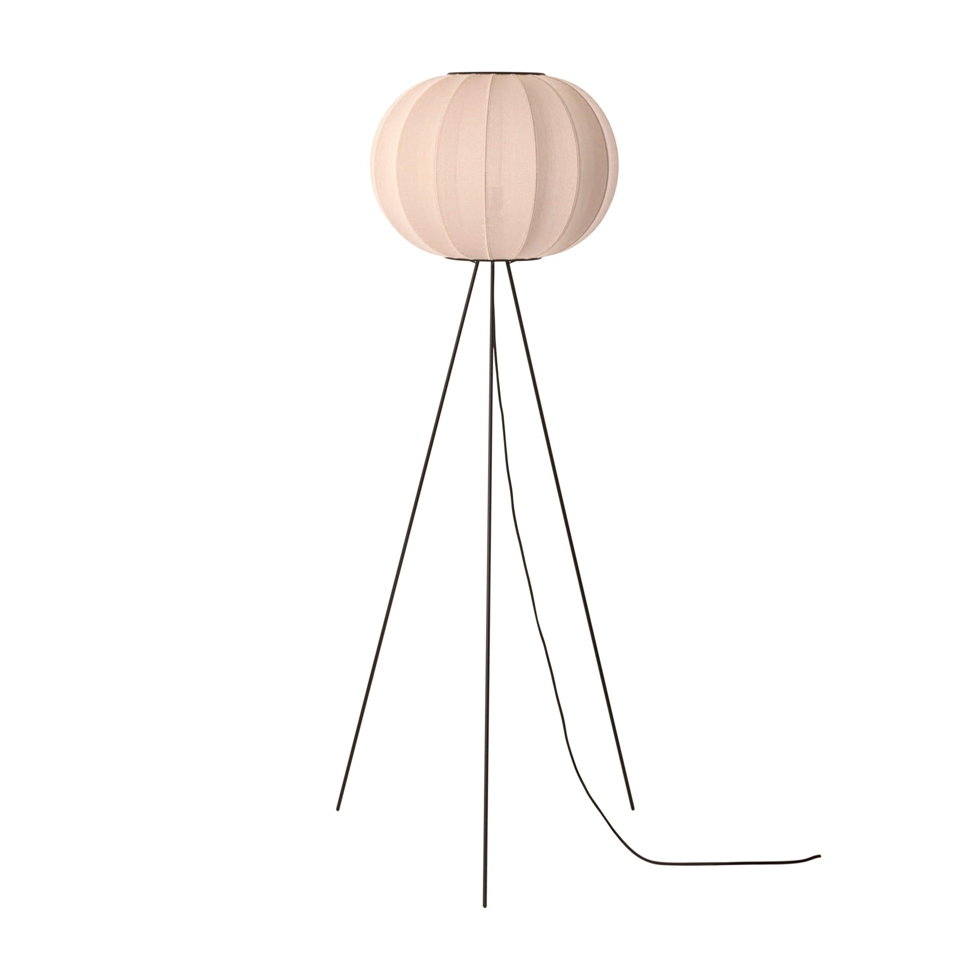 Lampa podłogowa trójnóg wysoka KNIT-WIT piaskowy