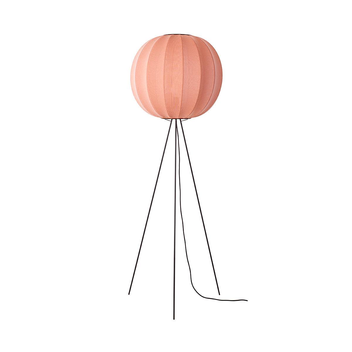 High tripod floor lamp KNIT-WIT coral