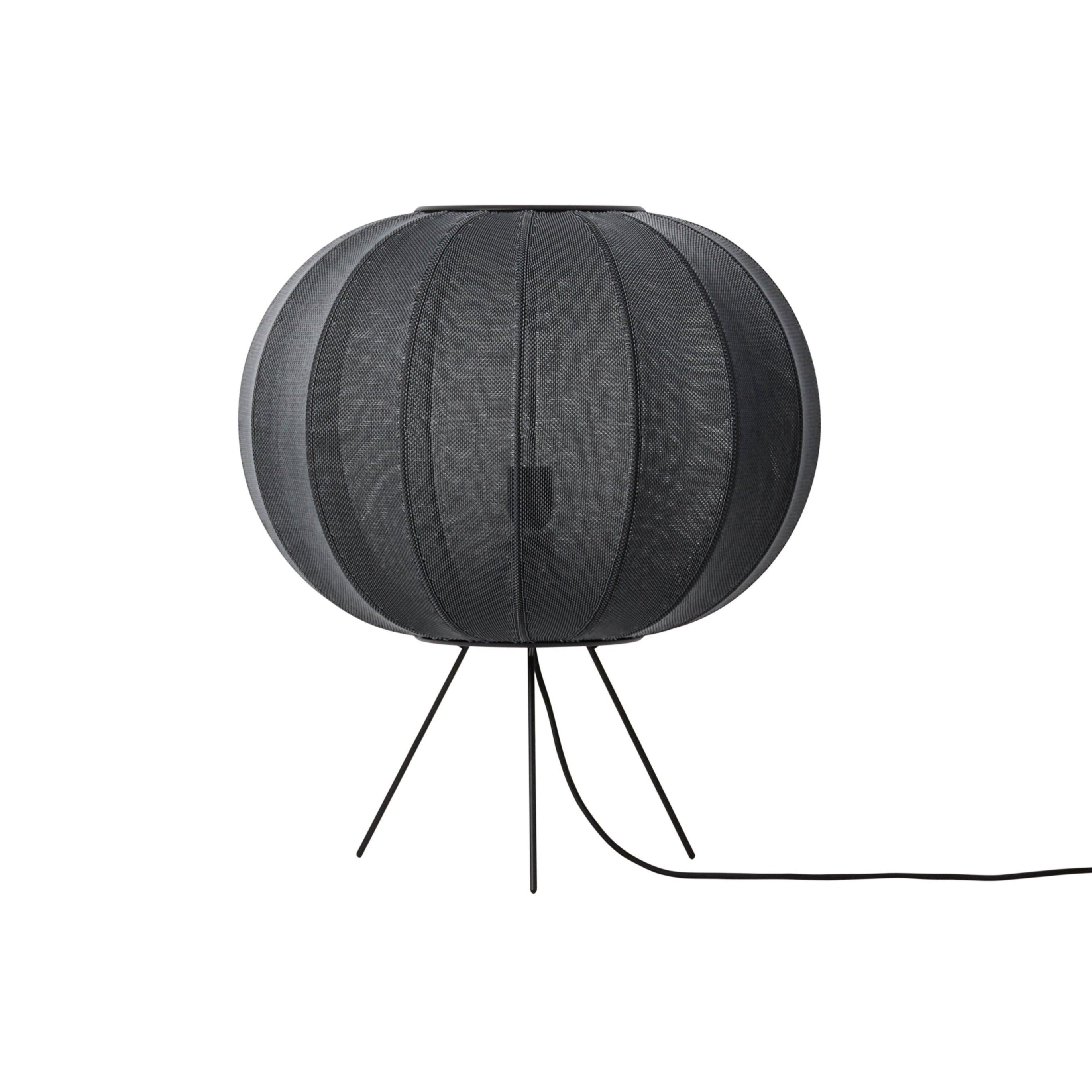 Lampa podłogowa trójnóg niska KNIT-WIT czarny