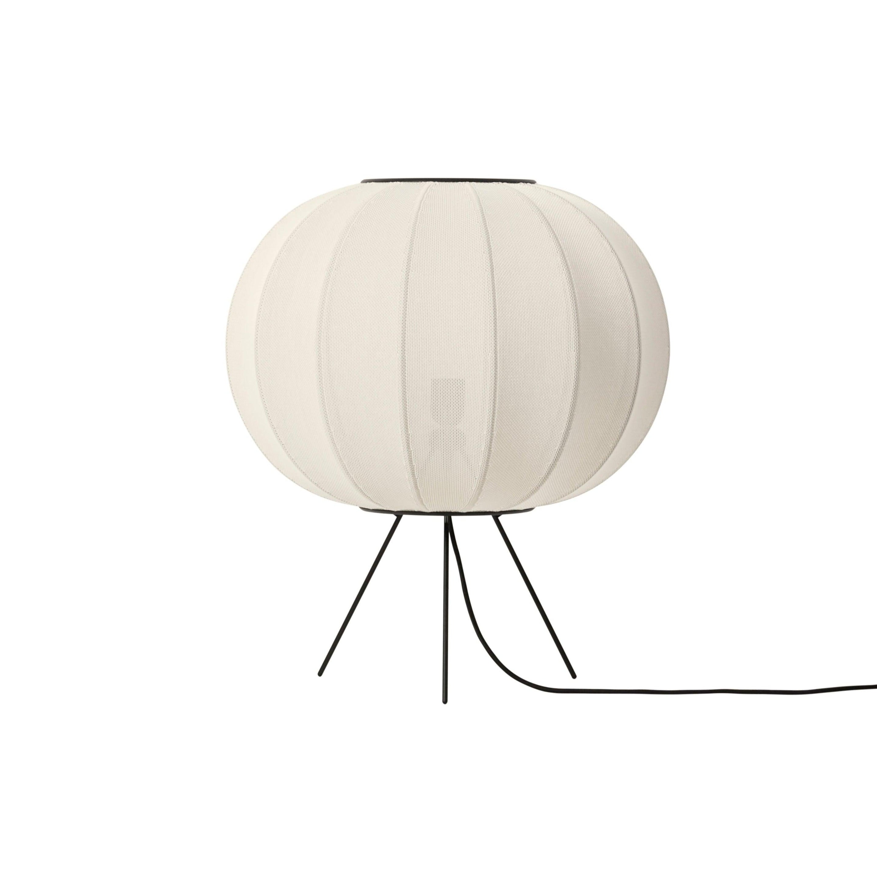 Lampa podłogowa trójnóg niska KNIT-WIT perłowy