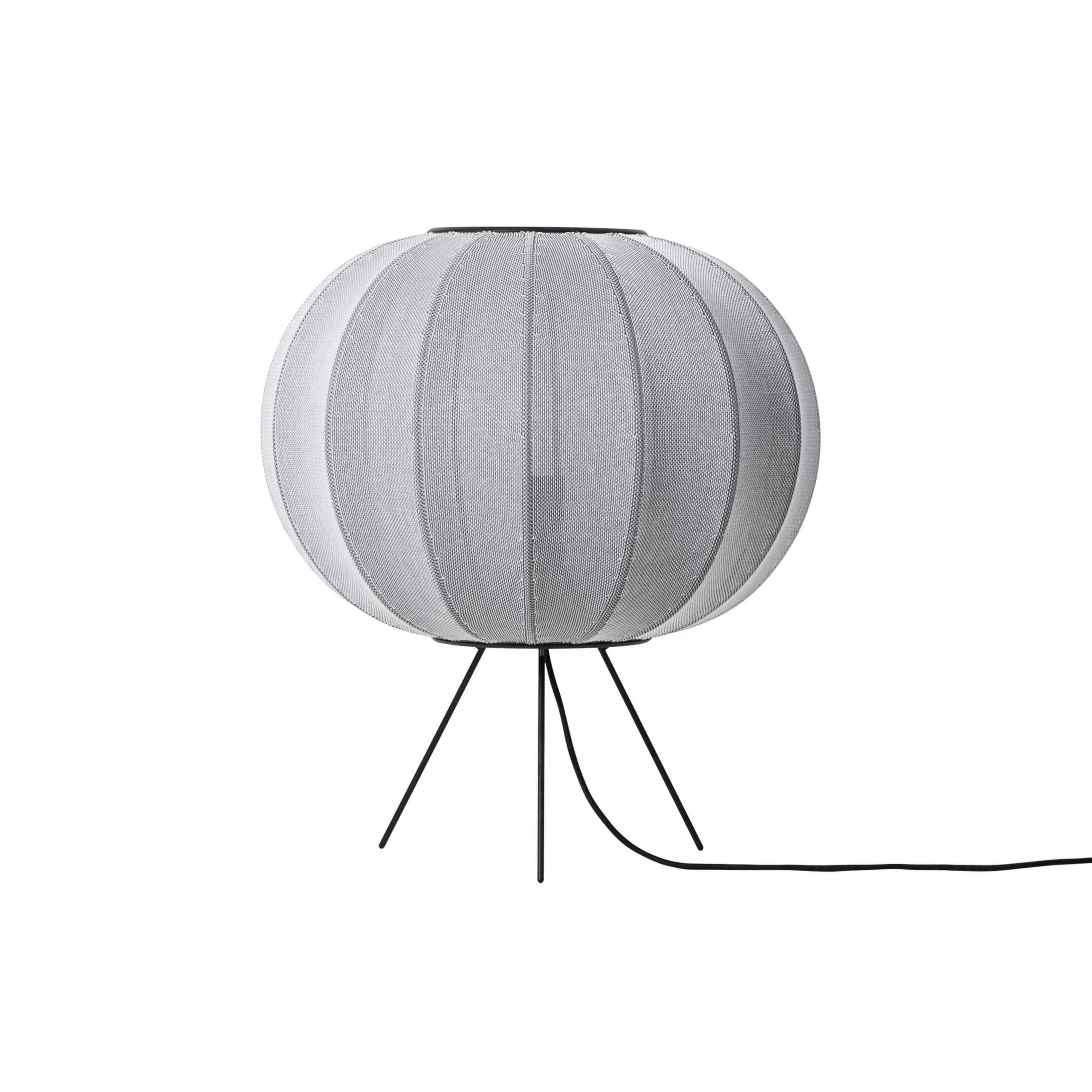 Lampa podłogowa trójnóg niska KNIT-WIT szary