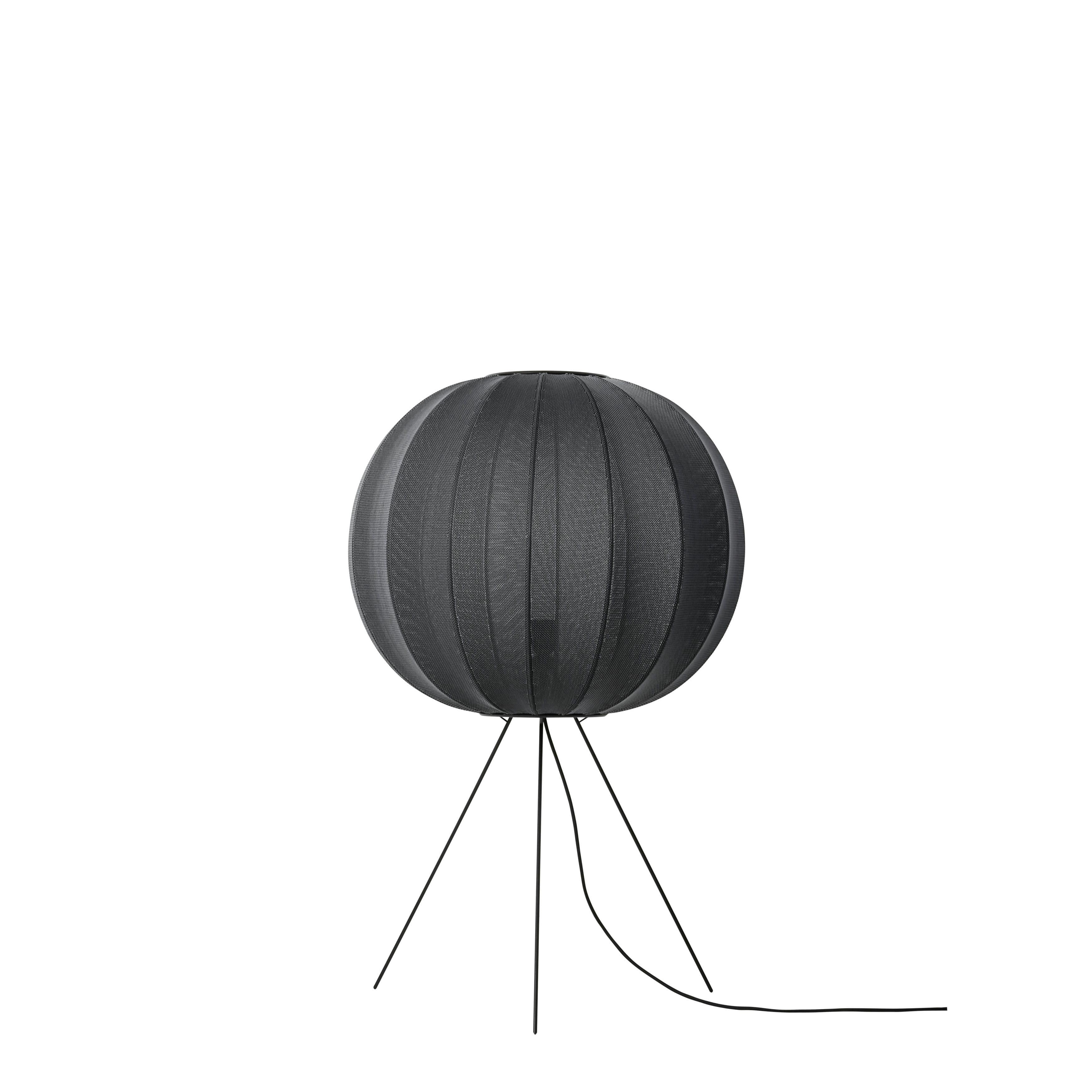 Lampa podłogowa trójnóg niska KNIT-WIT czarny